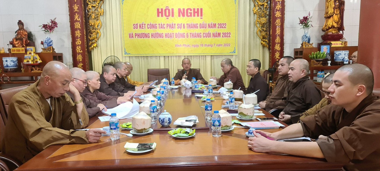 Vĩnh Phúc: Hội nghị sơ kết công tác Phật sự 6 tháng đầu năm, triển khai nhiệm vụ 6 tháng cuối năm của Giáo hội Phật giáo tỉnh