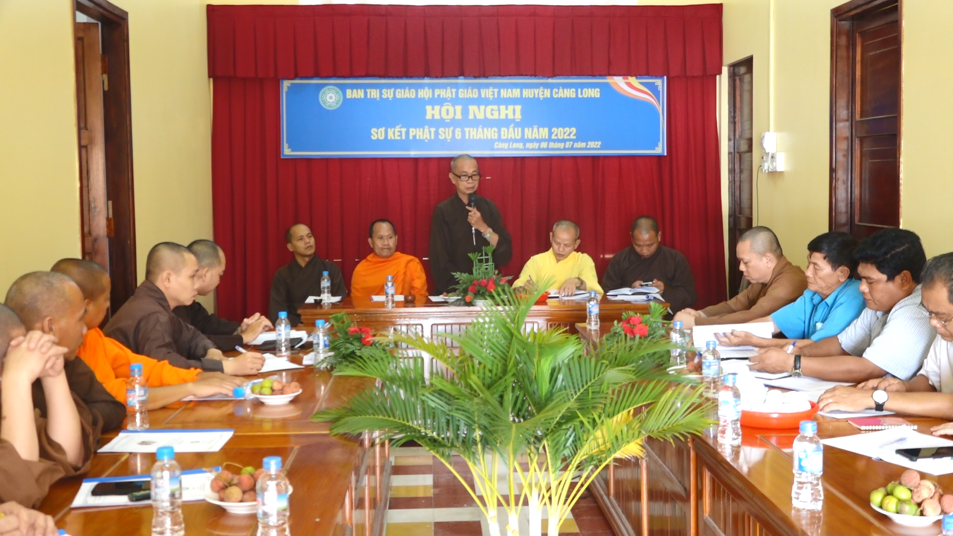 Trà Vinh: BTS GHPGVN huyện Càng Long sơ kết công tác Phật sự 6 tháng đầu năm và đề ra phương hướng 6 tháng cuối năm