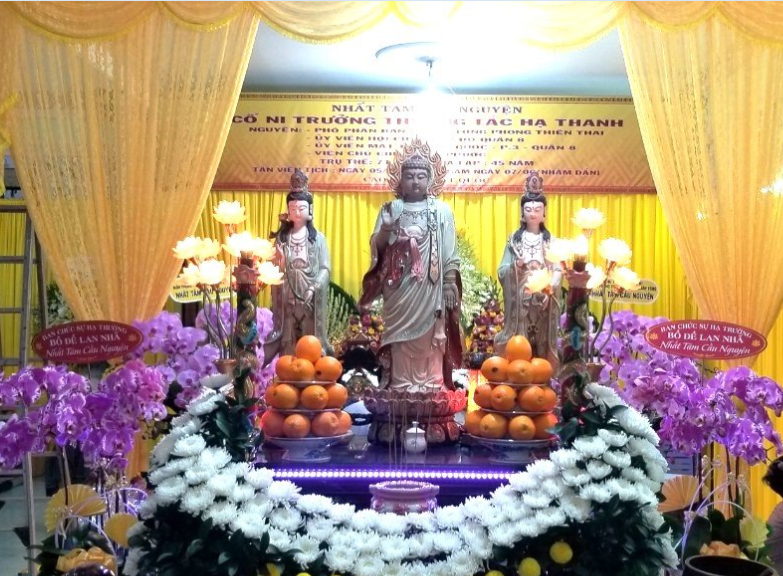 TP.HCM: Lễ nhập kim quan Cố Ni Trưởng Thích Nữ Tắc Thanh Viện Trưởng chùa Linh Phước