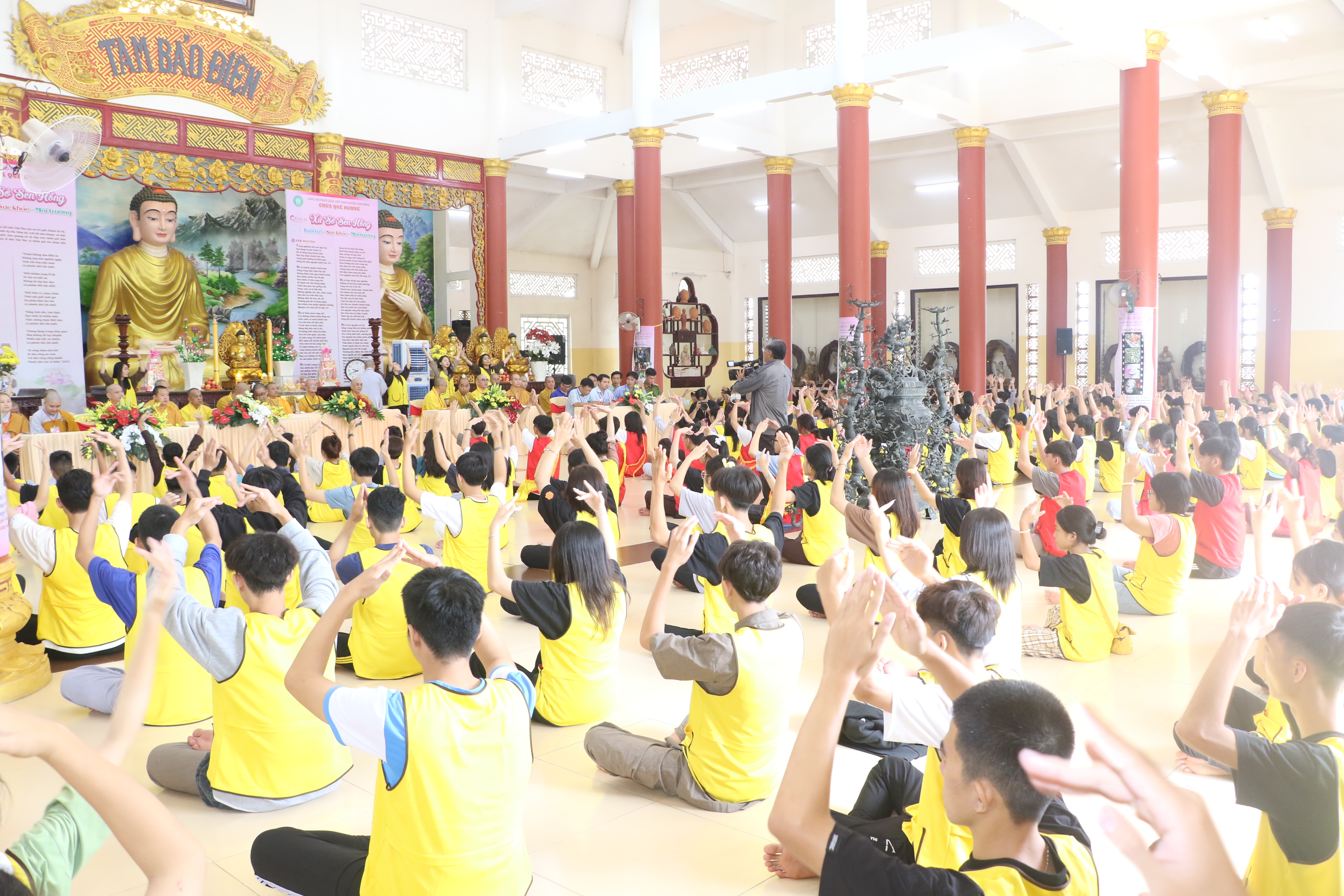 Đồng Tháp: Khóa tu Mùa hè chủ đề “Tuổi trẻ - sức khoẻ - môi trường” tại chùa Quê Hương chính thức khai mạc