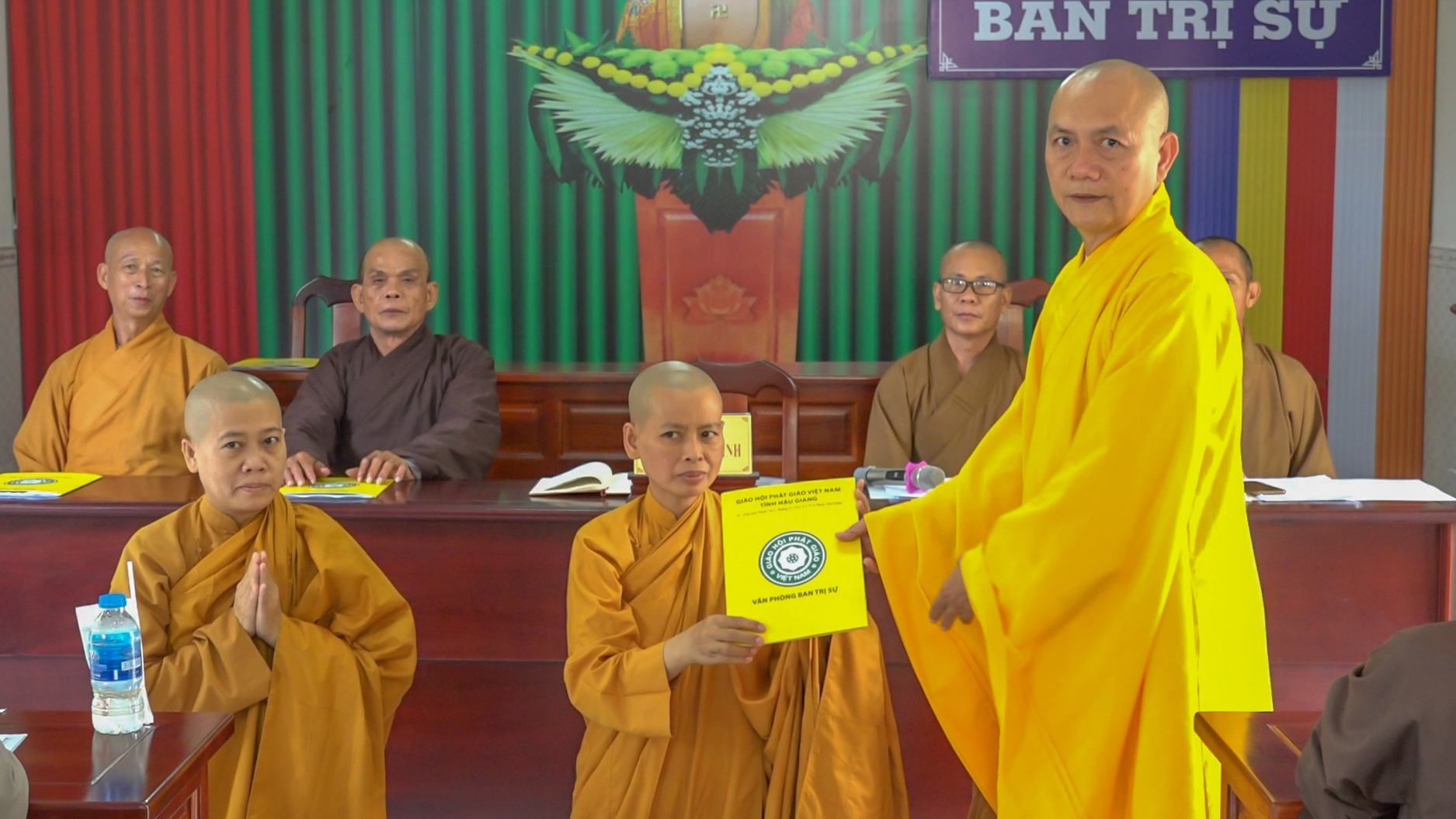 Hậu Giang: Họp báo cáo công tác tổ chức Đại Giới đàn Huệ Giác và quyết định bổ nhiệm trụ trì TX. Ngọc Điền