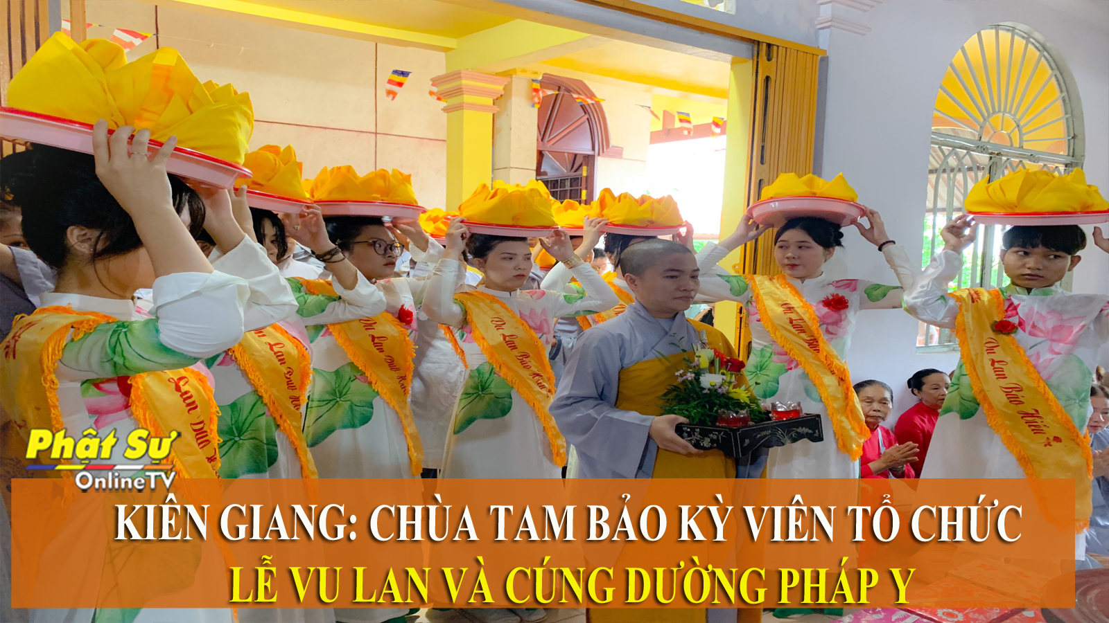 [Video] Kiên Giang: Chùa Tam Bảo Kỳ Viên tổ chức lễ Vu lan và cúng dường pháp y