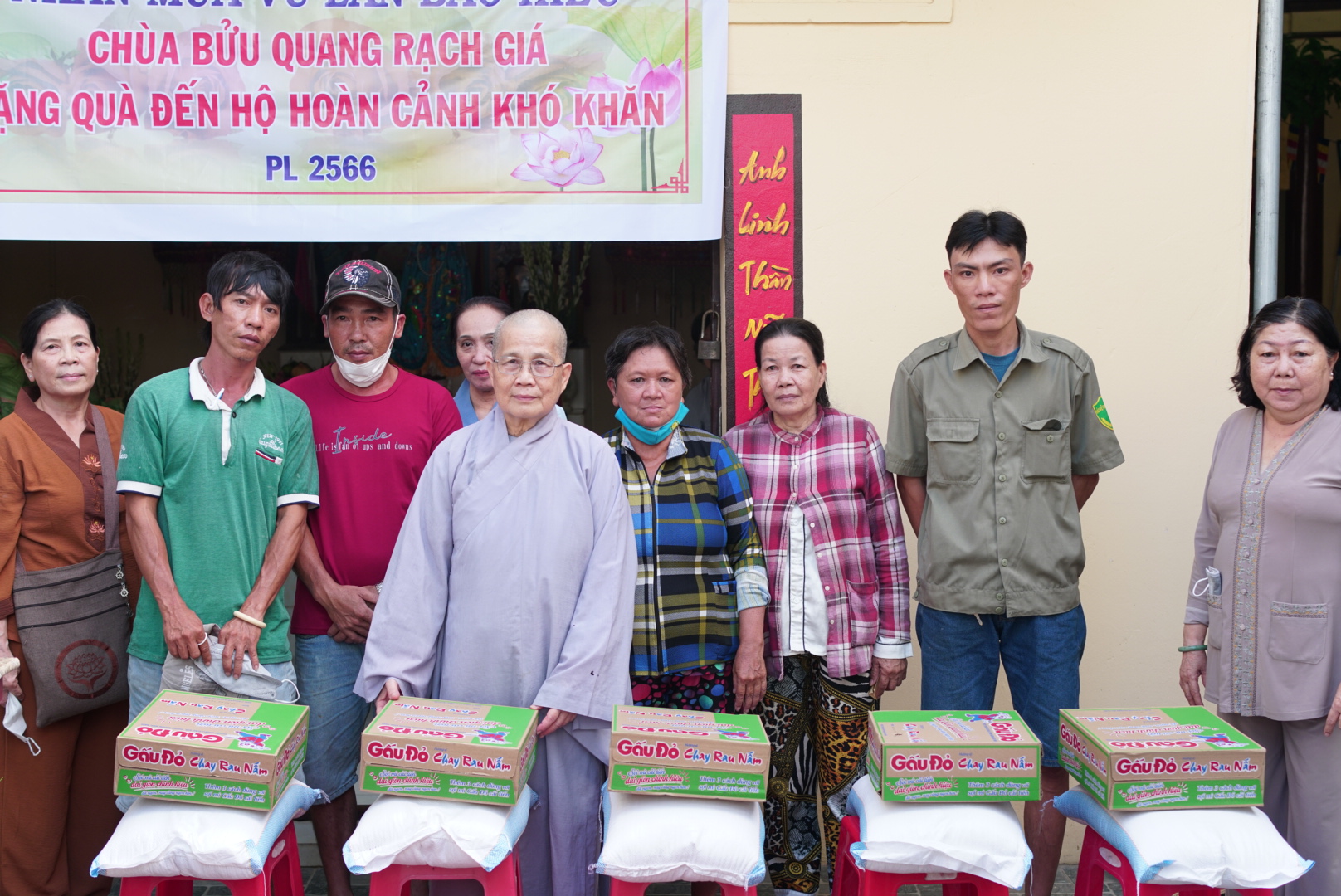 Kiên Giang: Chùa Bửu Quang tặng 200 Phần quà nhân mùa Vu lan