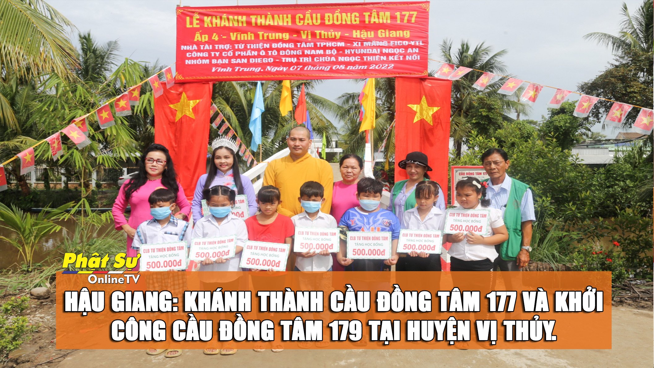 [Video]Hậu Giang: Khánh thành cầu Đồng Tâm 177 và khởi công xây dựng cầu Đồng Tâm số 17