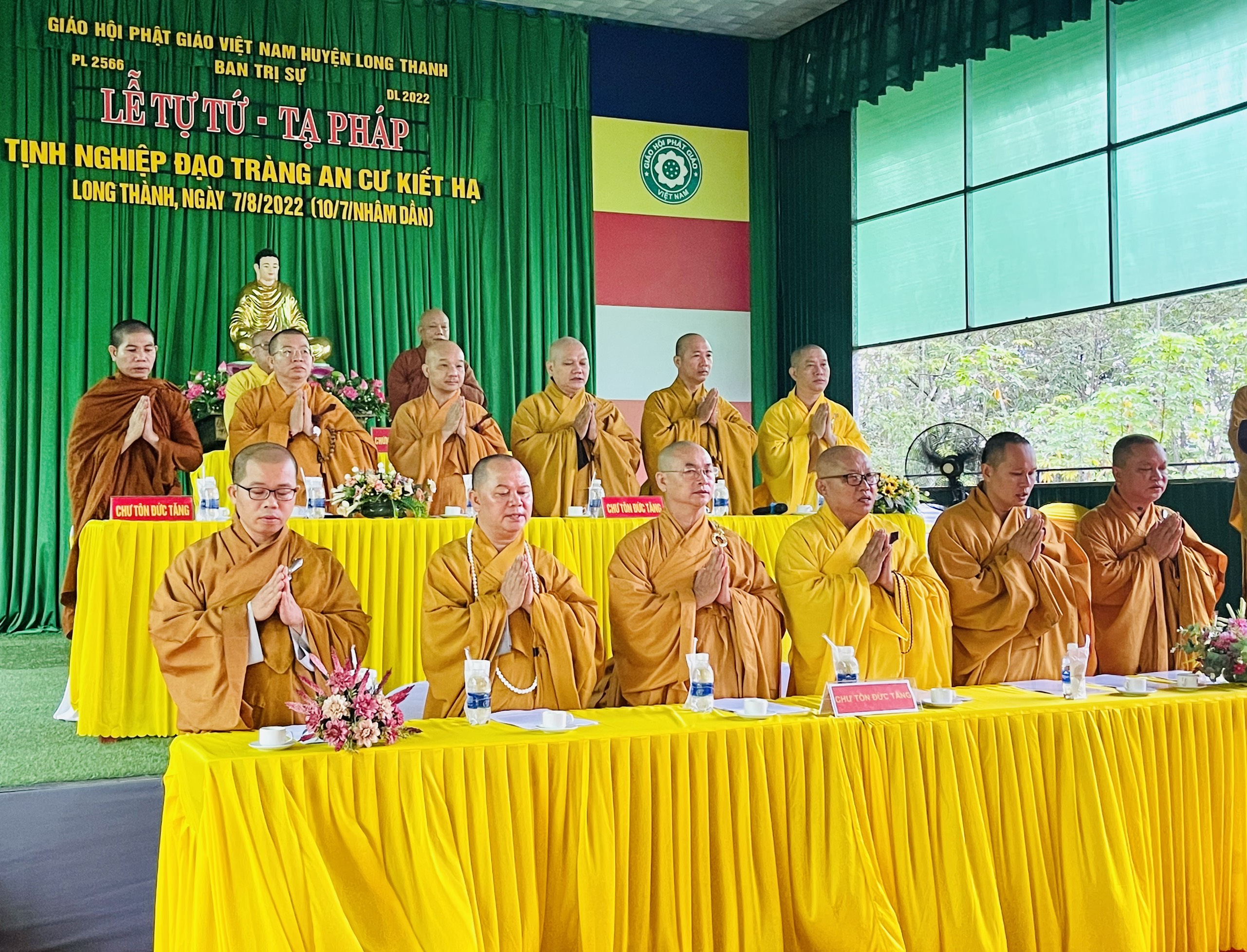 Đồng Nai: Lễ Tạ pháp mùa An cư Kiết hạ PL. 2566 – DL. 2022 của Phật giáo huyện Long Thành