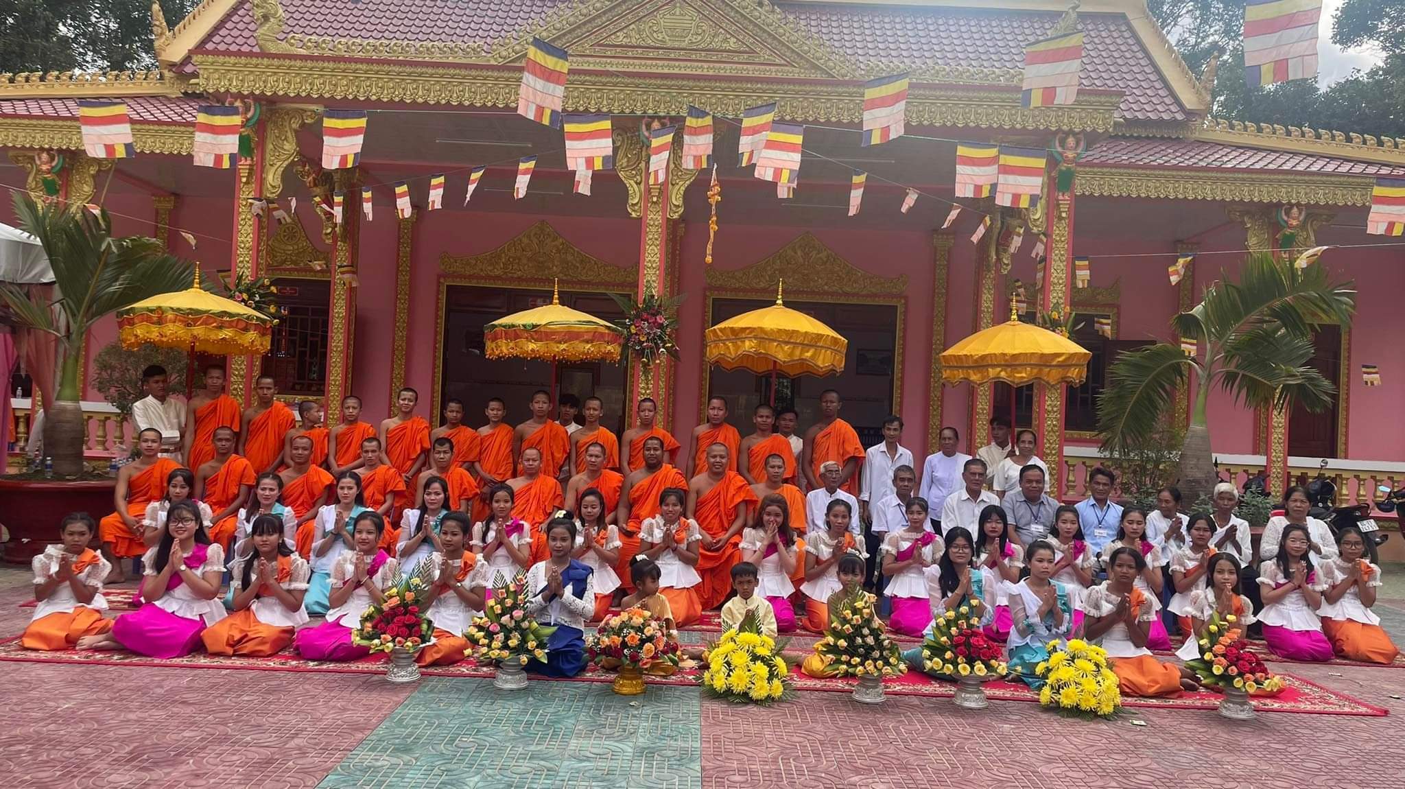 Trà Vinh: Chùa PnoProHut trang nghiêm tổ chức lễ cắt băng Khánh thành Tăng xá