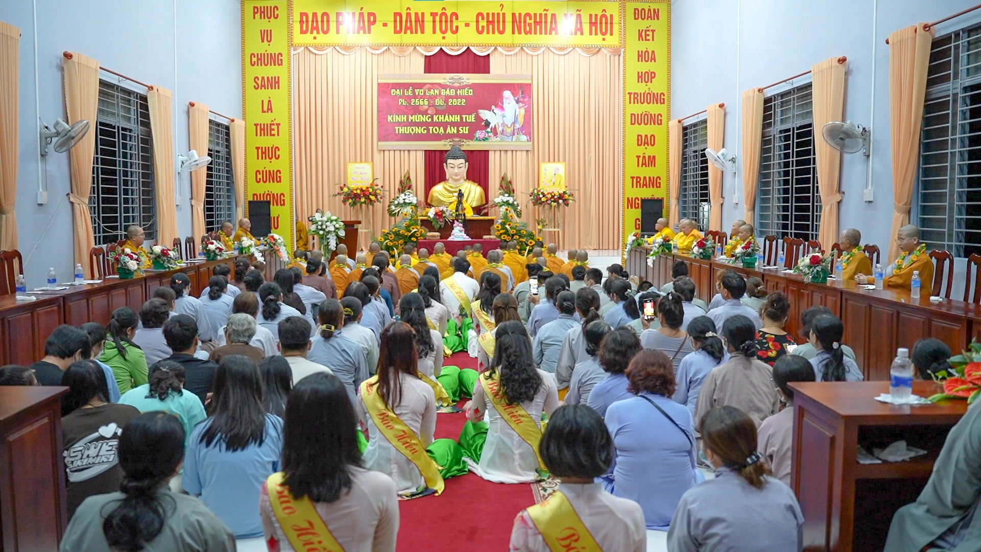 Hậu Giang: Trang nghiêm Đại lễ Vu lan - Báo hiếu PL. 2566 tại chùa Quan Âm