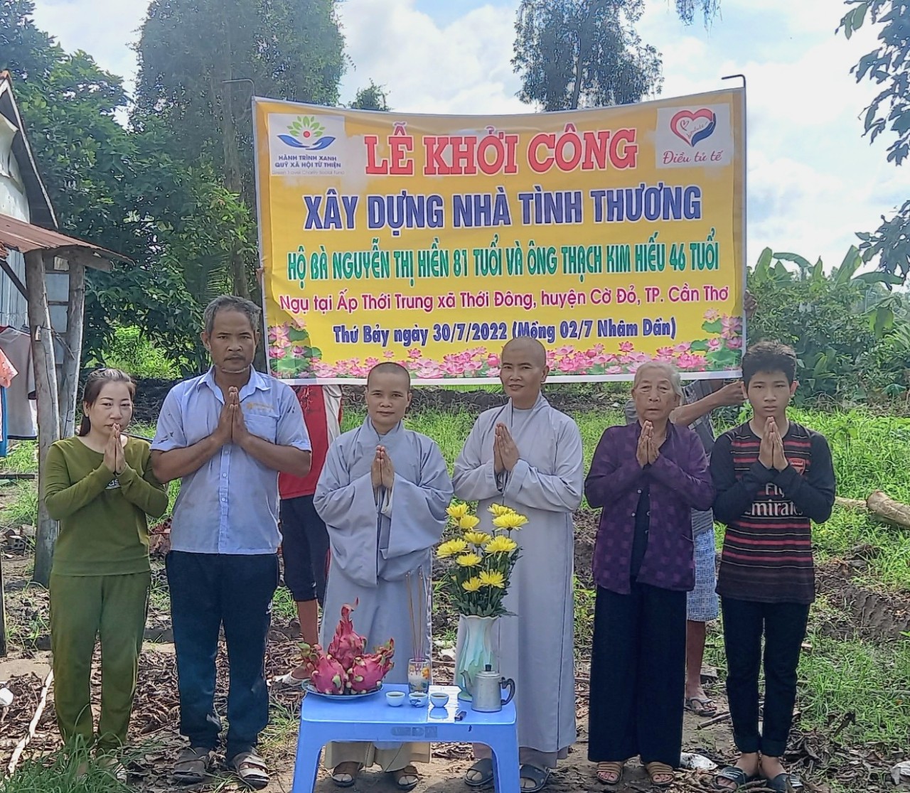 Cần Thơ: Lễ khởi công xây dựng nhà Tình thương cho 2 hộ gia đình có hoàn cảnh đặc biệt khó khăn tại huyện Cờ Đỏ