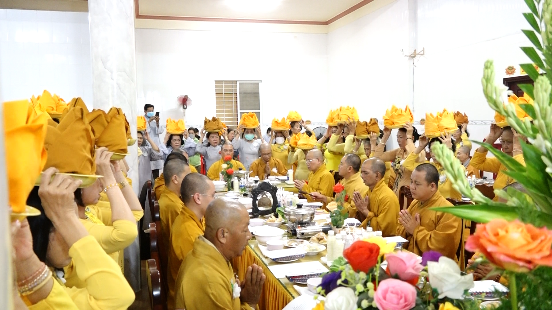 Kiên Giang: Chùa Kiên Tân trang nghiêm tổ chức Đại lễ Vu lan Báo hiếu, dâng cúng pháp y PL.2566