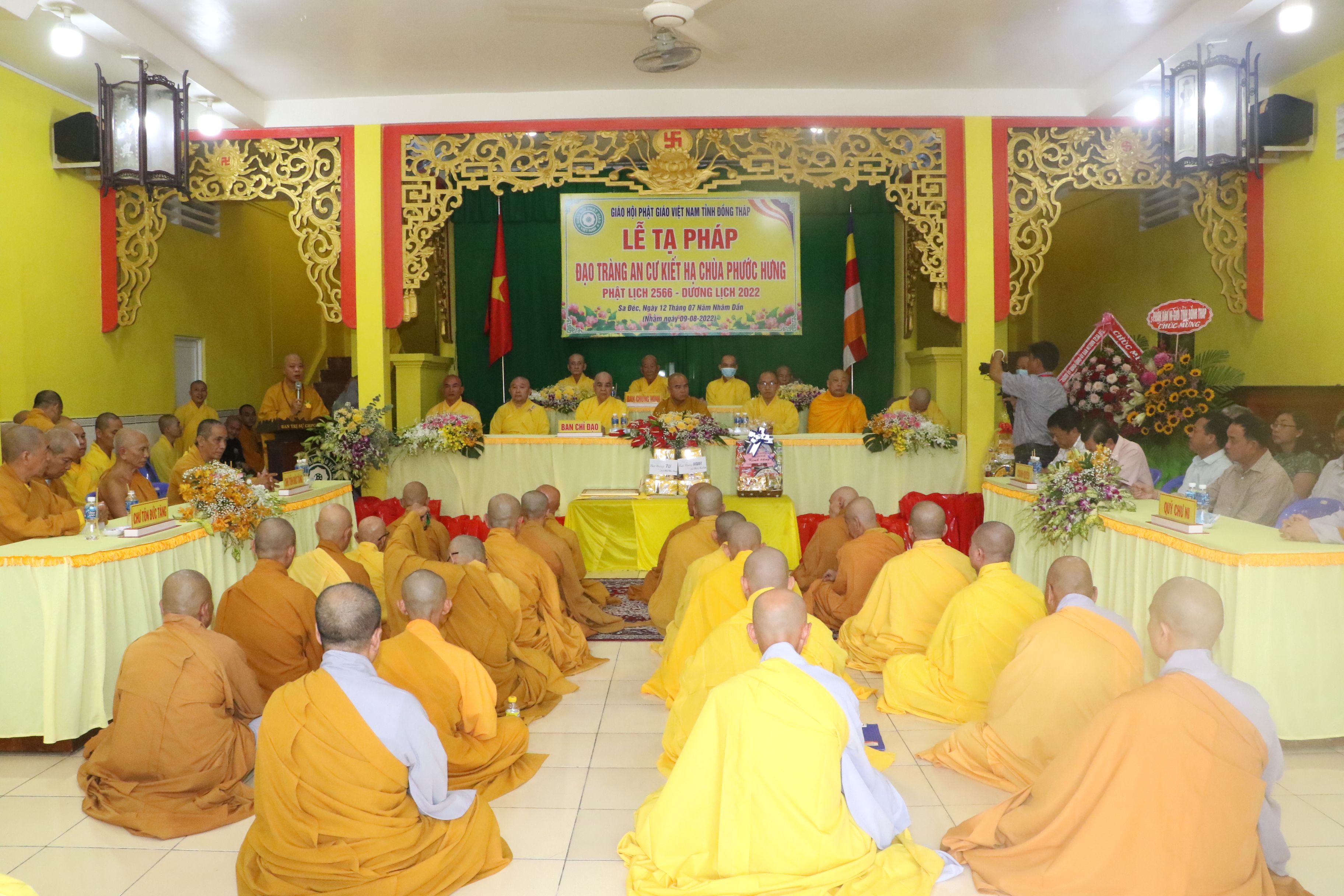 Đồng Tháp: Các trường hạ Tạ pháp kết thúc mùa An cư Kiết hạ Phật lịch 2566