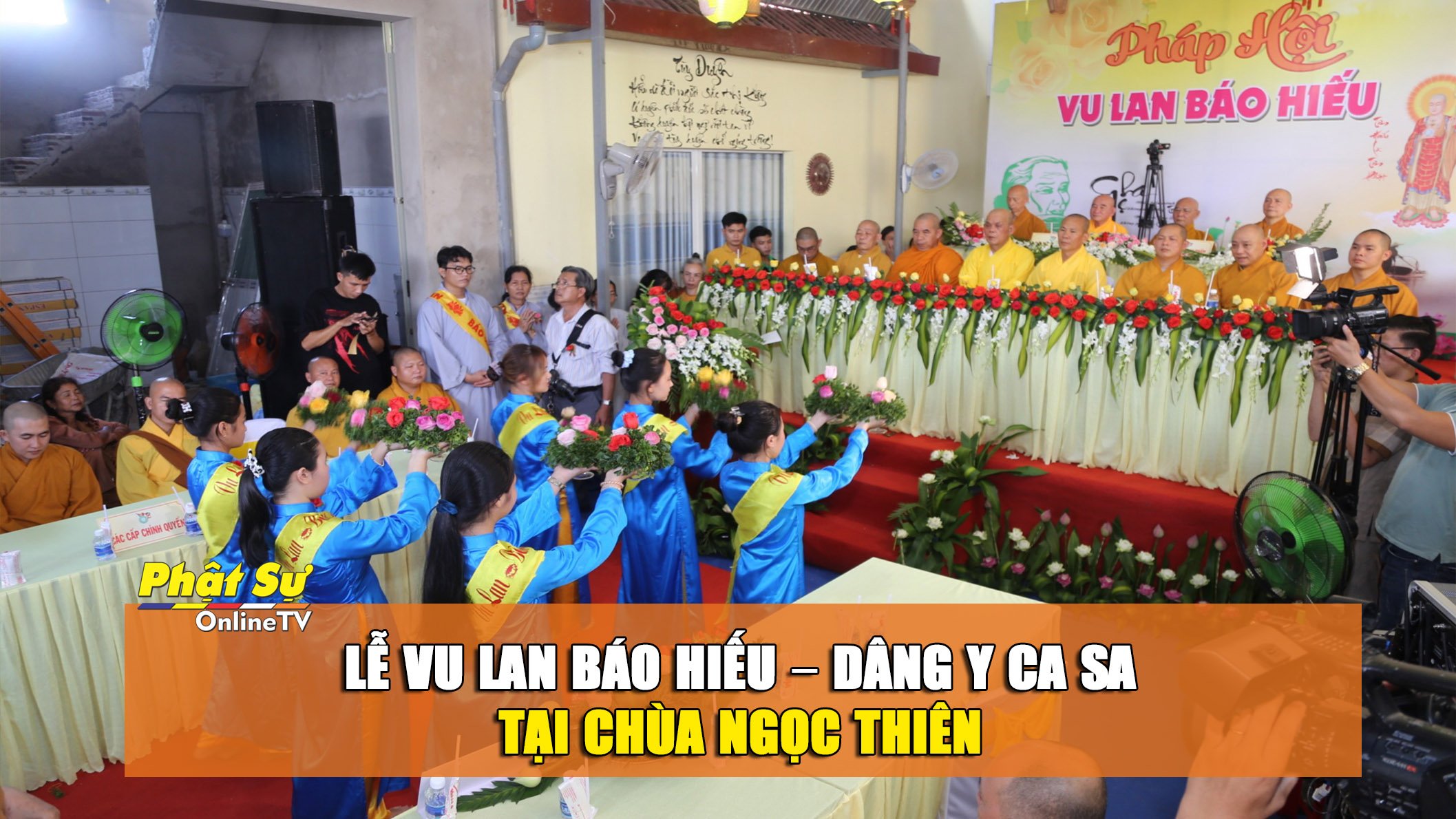 [Video] Hậu Giang: Lễ Vu lan báo hiếu – Dâng y ca sa tại chùa Ngọc Thiên