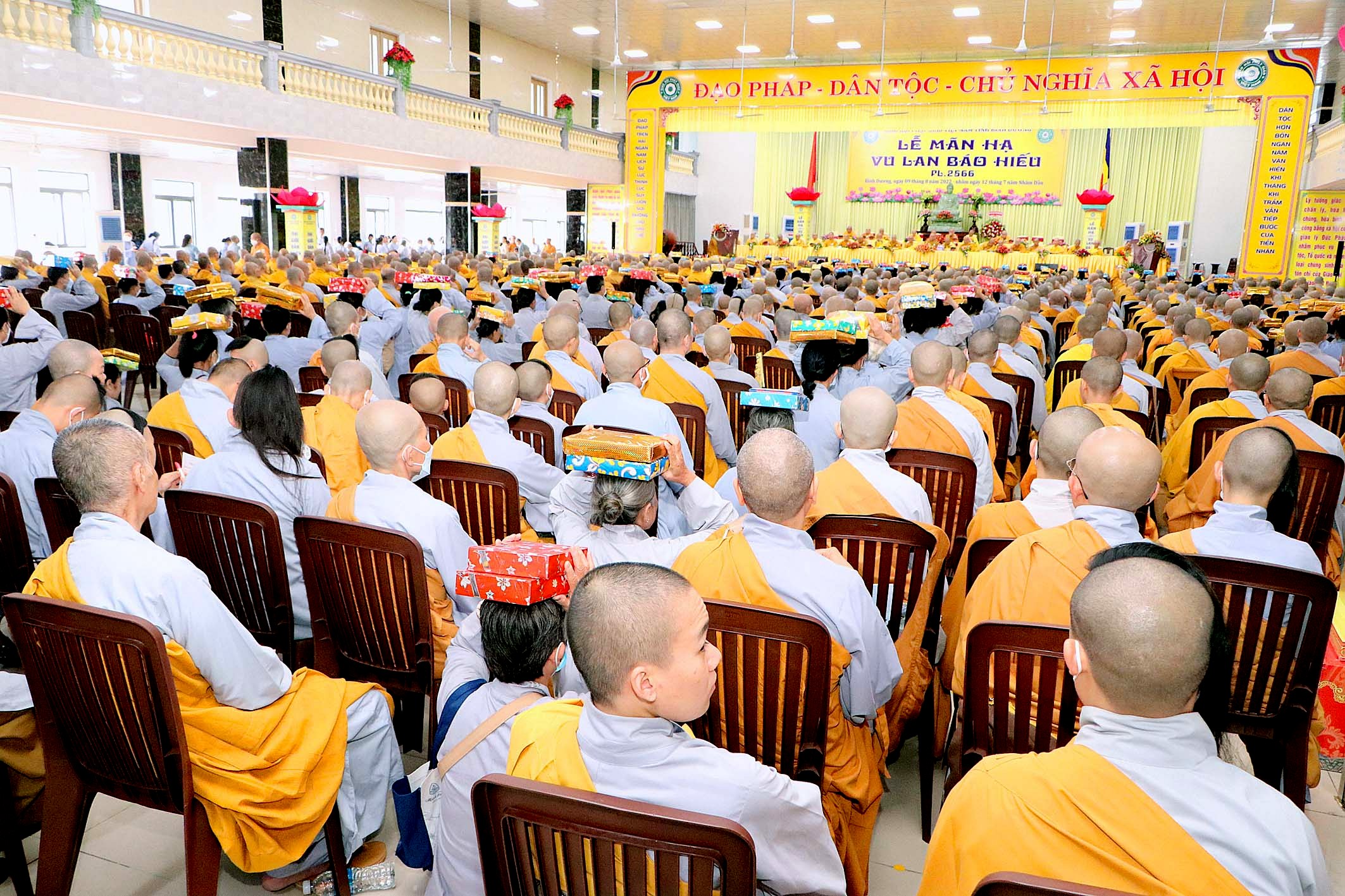 Bình Dương: Trang nghiêm lễ Tự tứ An cư Kiết hạ PL.2566 – DL. 2022 tại Tổ đình Hội Khánh