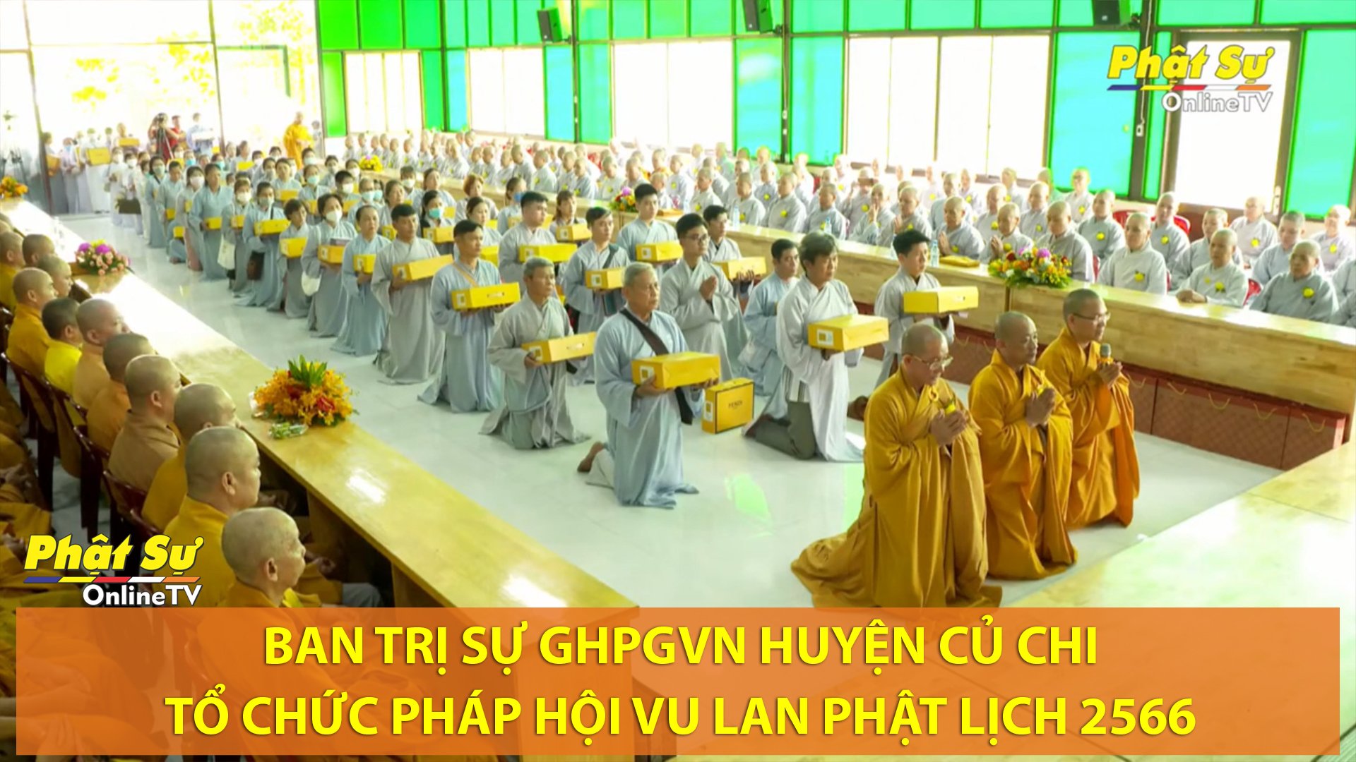 [Video] TP.HCM: BTS GHPGVN huyện Củ Chi tổ chức pháp hội Vu lan