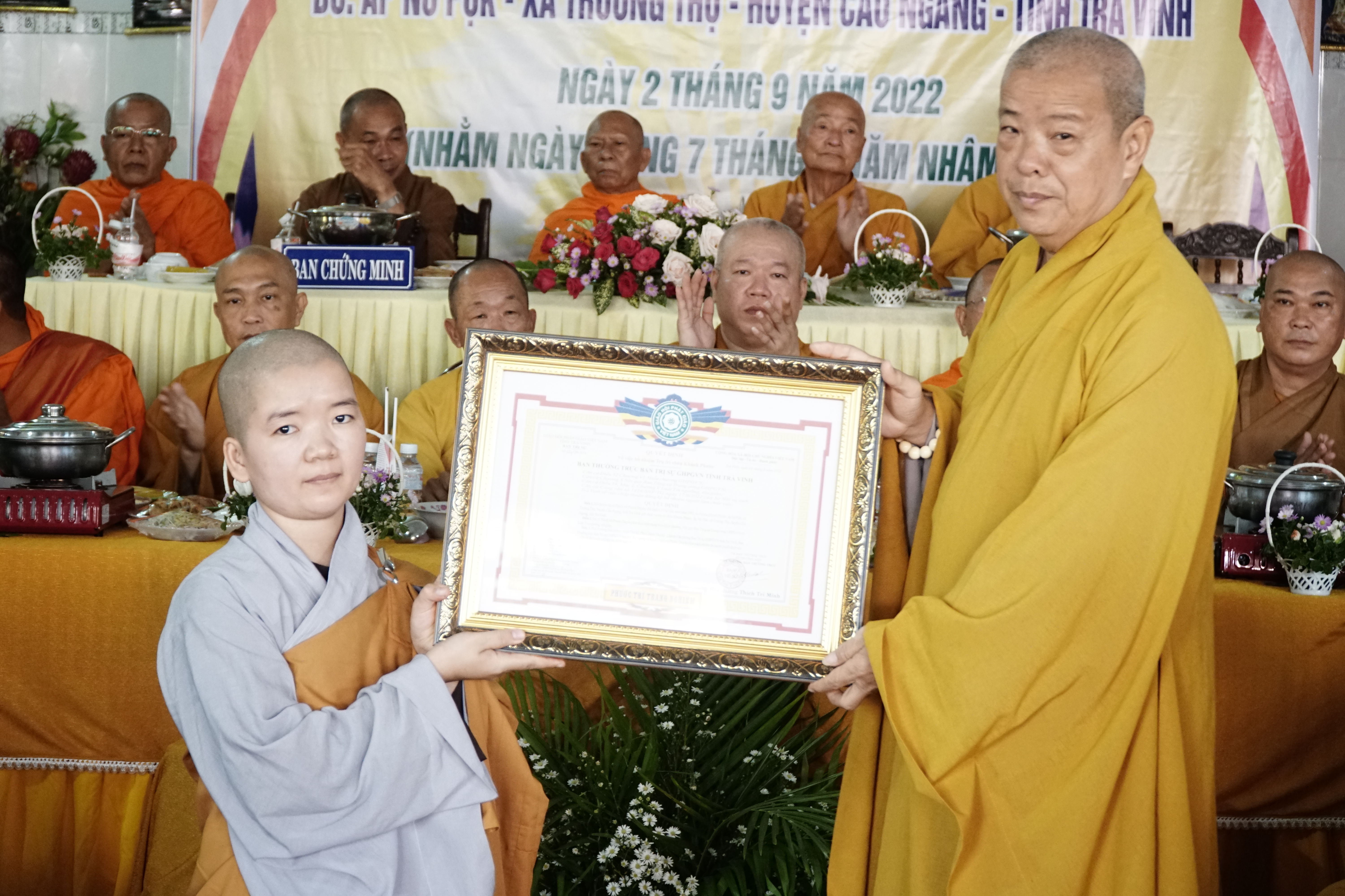 Trà Vinh: Bổ nhiệm Sư cô Thích Nữ Phước Duyên Trụ trì chùa Khánh Phước