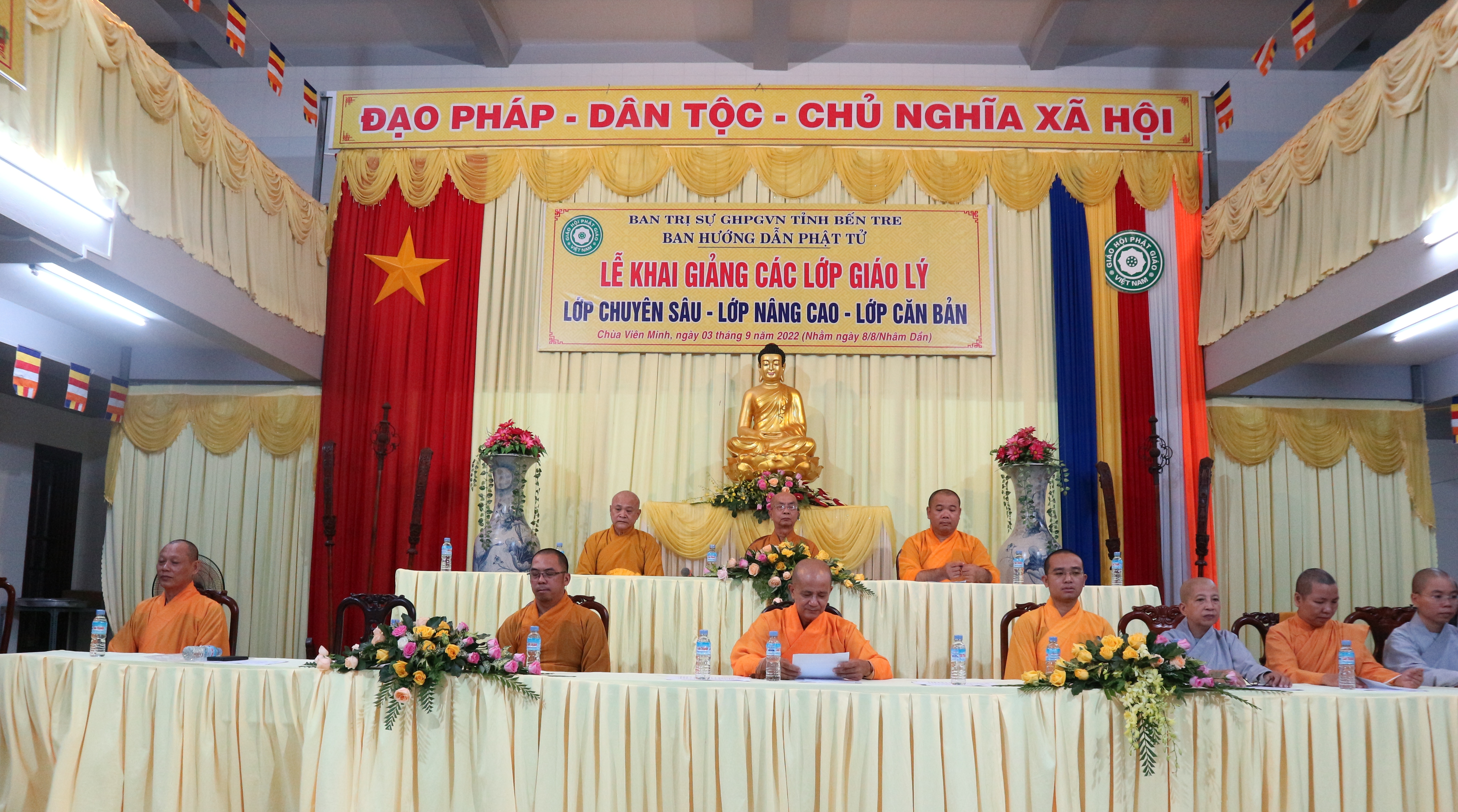 Bến Tre: Ban Hướng Dẫn Phật tử GHPGVN tỉnh khai giảng các Lớp giáo lý dành cho Phật tử