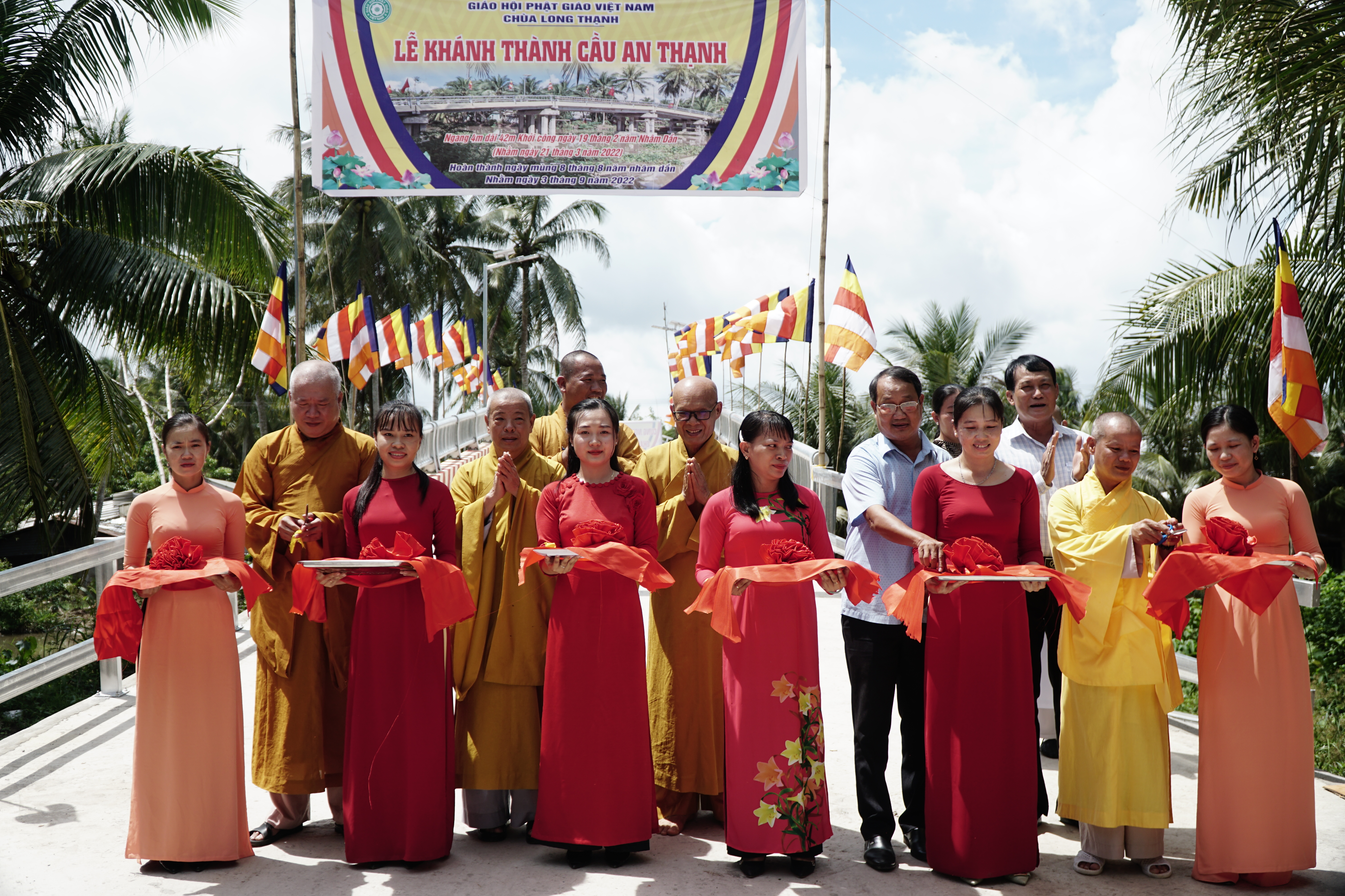 Trà Vinh: BTS GHPGVN huyện Càng Long khánh thành cầu An Thạnh.