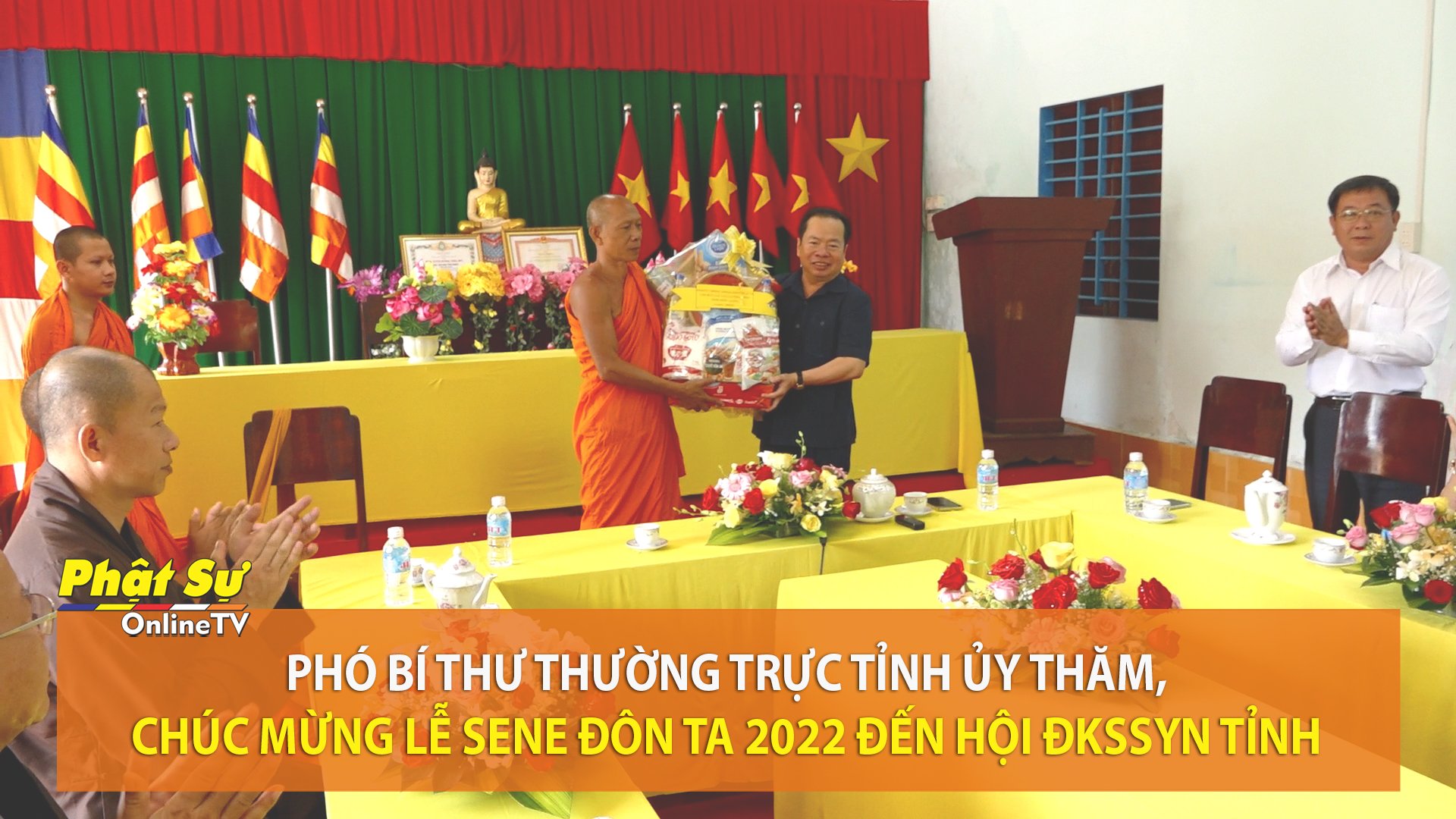 [Video] Kiên Giang: Phó Bí thư Thường trực Tỉnh ủy thăm, chúc mừng lễ Sene Đôn ta 2022 đến Hội ĐKKSSYN tỉnh