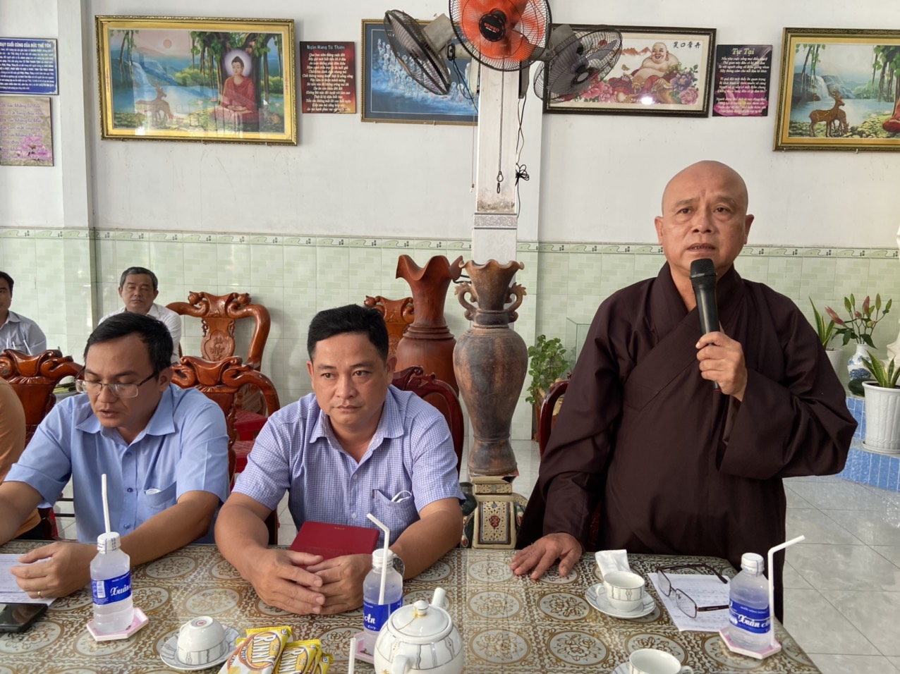 Bến Tre: Thượng tọa Thích Thanh Mẫn đã chủ trì những buổi họp hiệp thương nhằm bổ nhiệm Trụ trì, Ban hộ tự các tự viện trong huyện Châu Thành