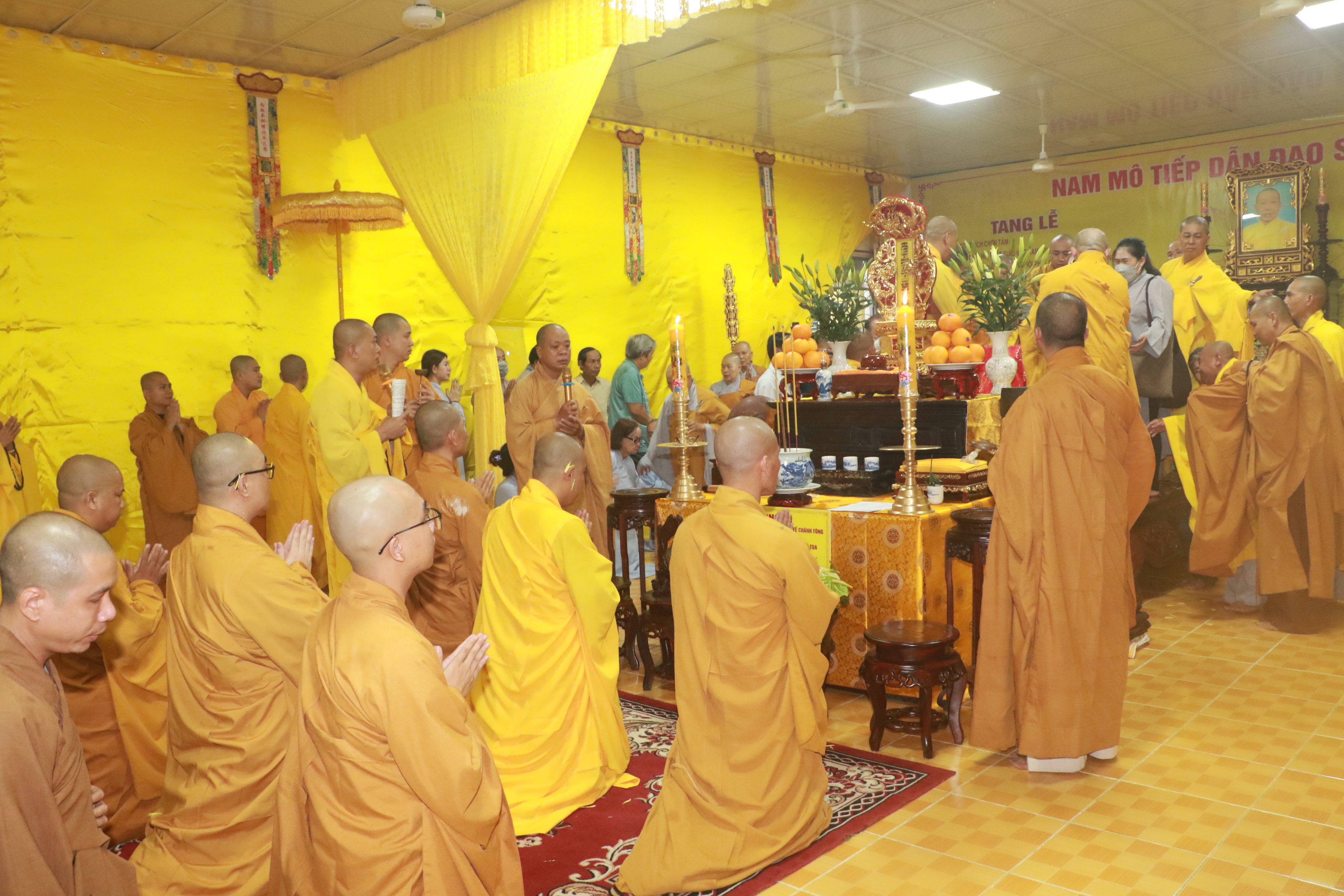 Đồng Tháp: Lễ nhập kim quan Thượng tọa Thích Chơn Tâm tân viên tịch