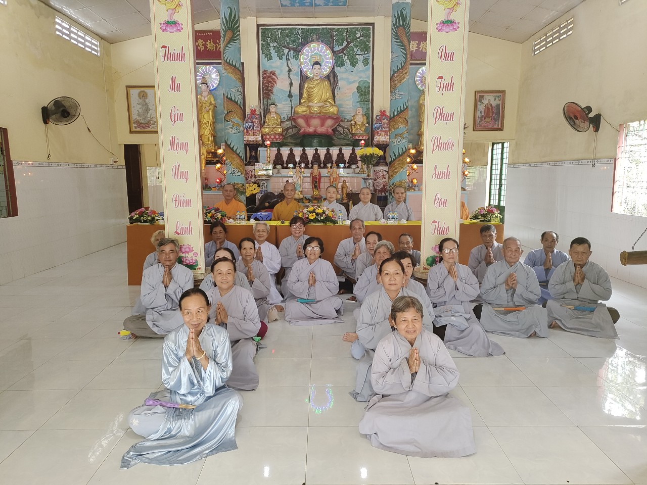 Bến Tre: Ban Hướng dẫn Phật tử GHPGVN tỉnh Bến Tre thăm đạo tràng chùa Liên Sơn