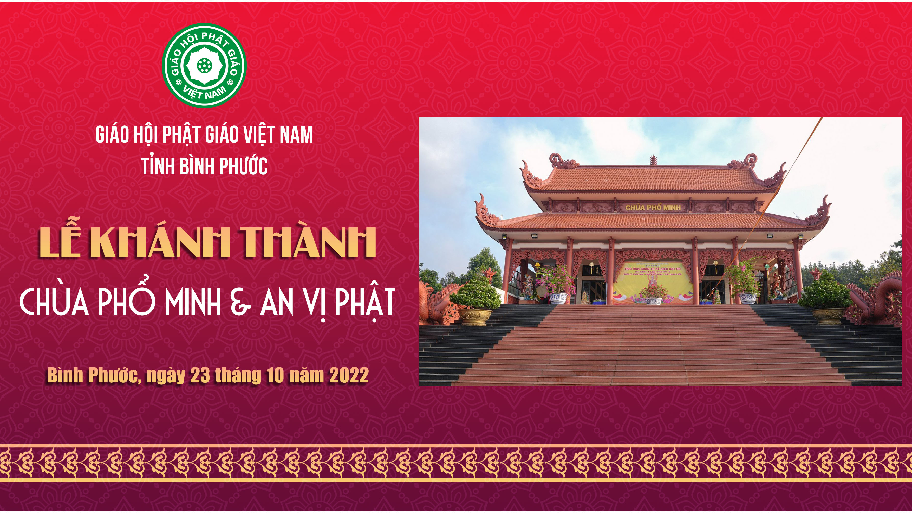 Trực tiếp: Lễ Khánh thành & An vị Phật chùa Phổ Minh - Đồng Phú, Bình Phước