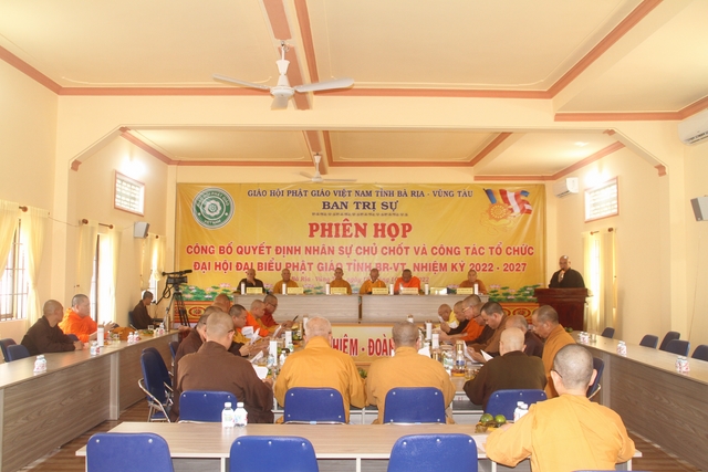 BR-VT: Phiên họp cuối cùng của Ban Tổ chức Đại hội VII Phật giáo tỉnh
