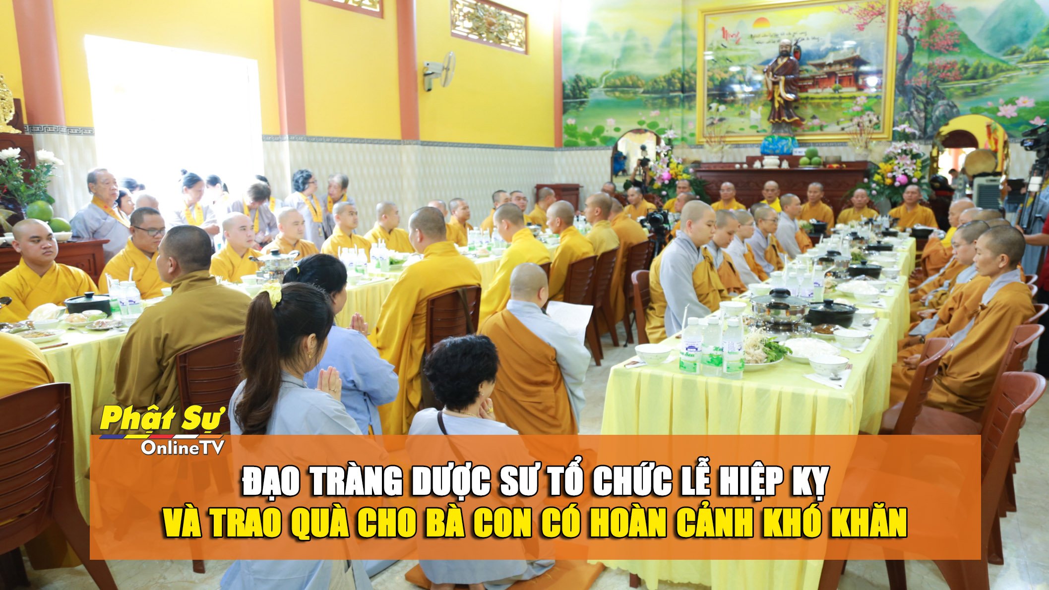 [Video] Hậu Giang: Đạo tràng Dược sư tổ chức lễ Hiệp kỵ và trao quà cho bà con có hoàn cảnh khó khăn