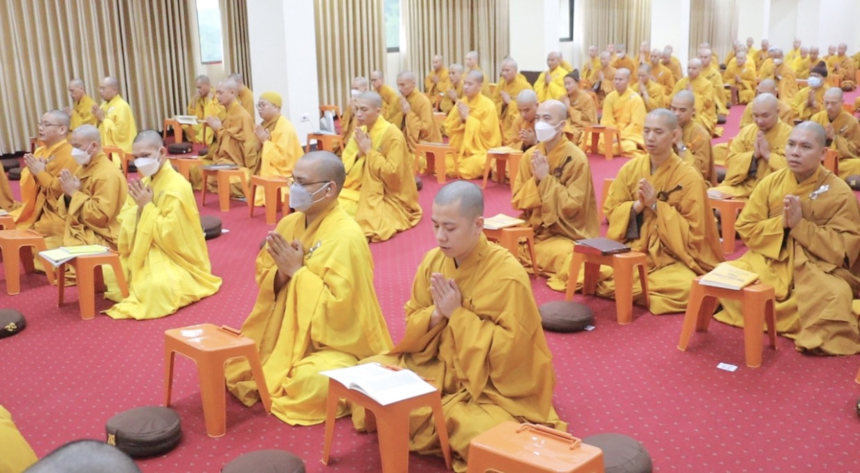 Hà Nội: Lễ Bố tát, tụng giới của chư Tăng tại Học viện PGVN