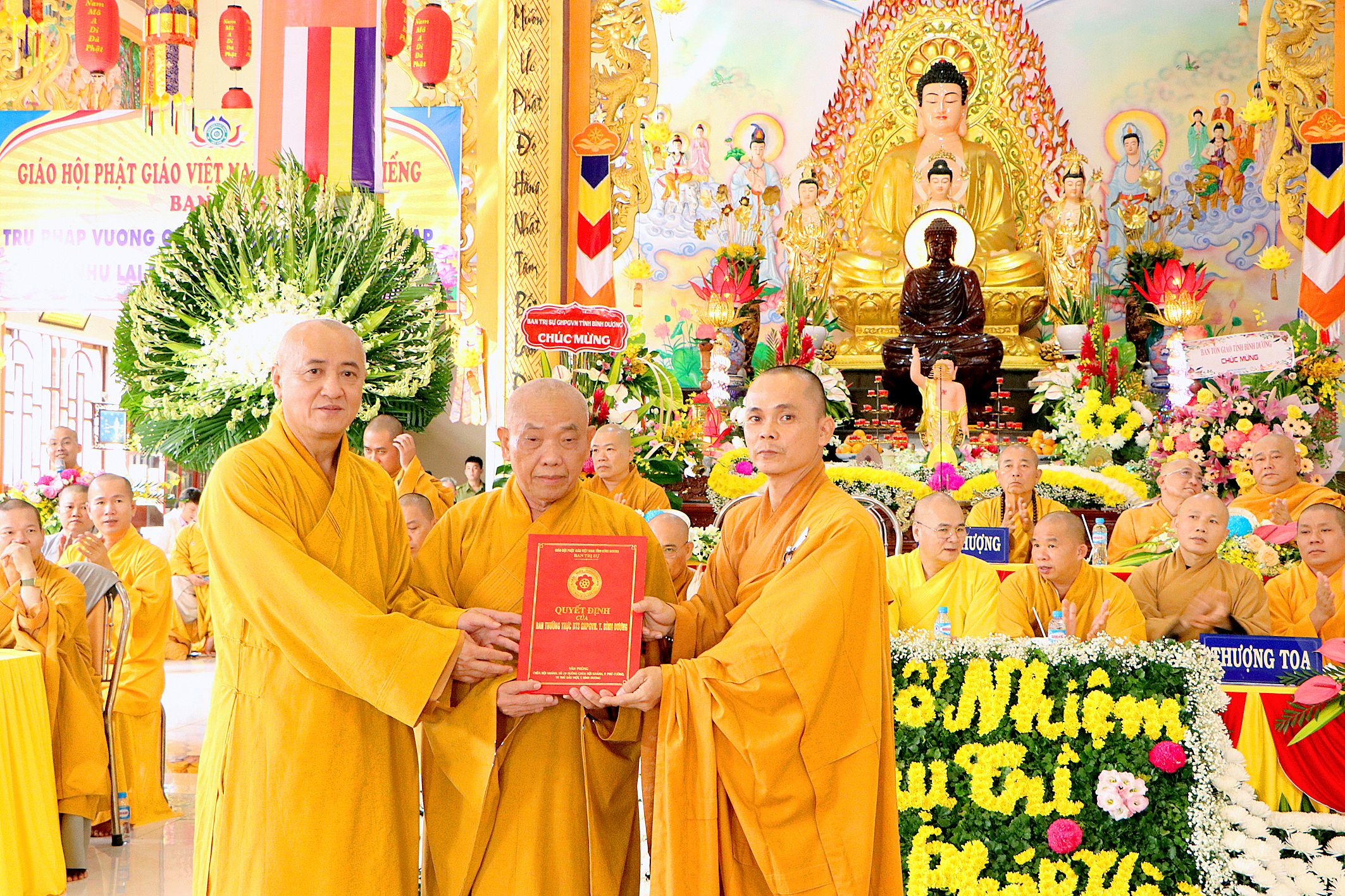 Bình Dương: Lễ công bố quyết định Bổ nhiệm Trụ trì chùa Pháp Hòa