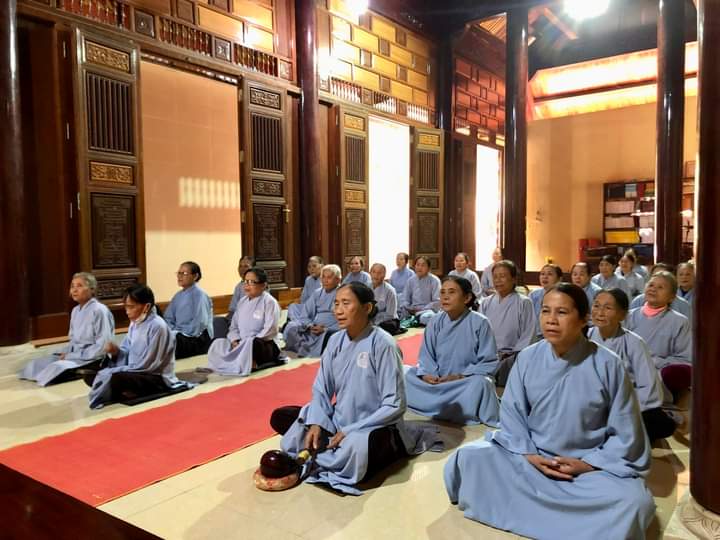 Hà Tĩnh: Khóa tu niệm Phật một ngày chùa Vạn Đại Phước