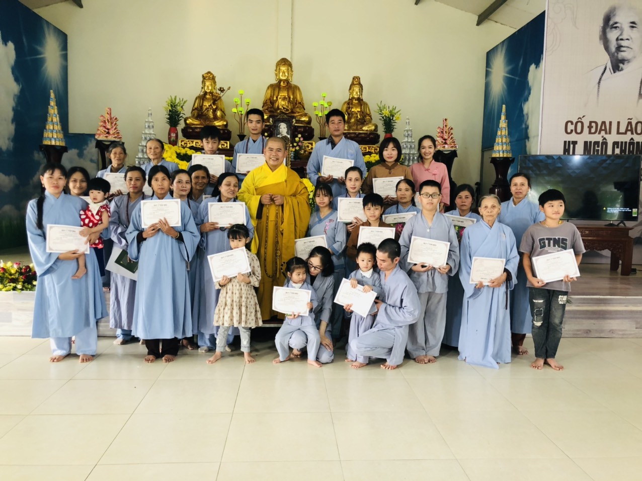 Thanh Hóa: Trang nghiêm lễ giỗ Sư Tổ và quy y Tam Bảo tại chùa Đống Cao