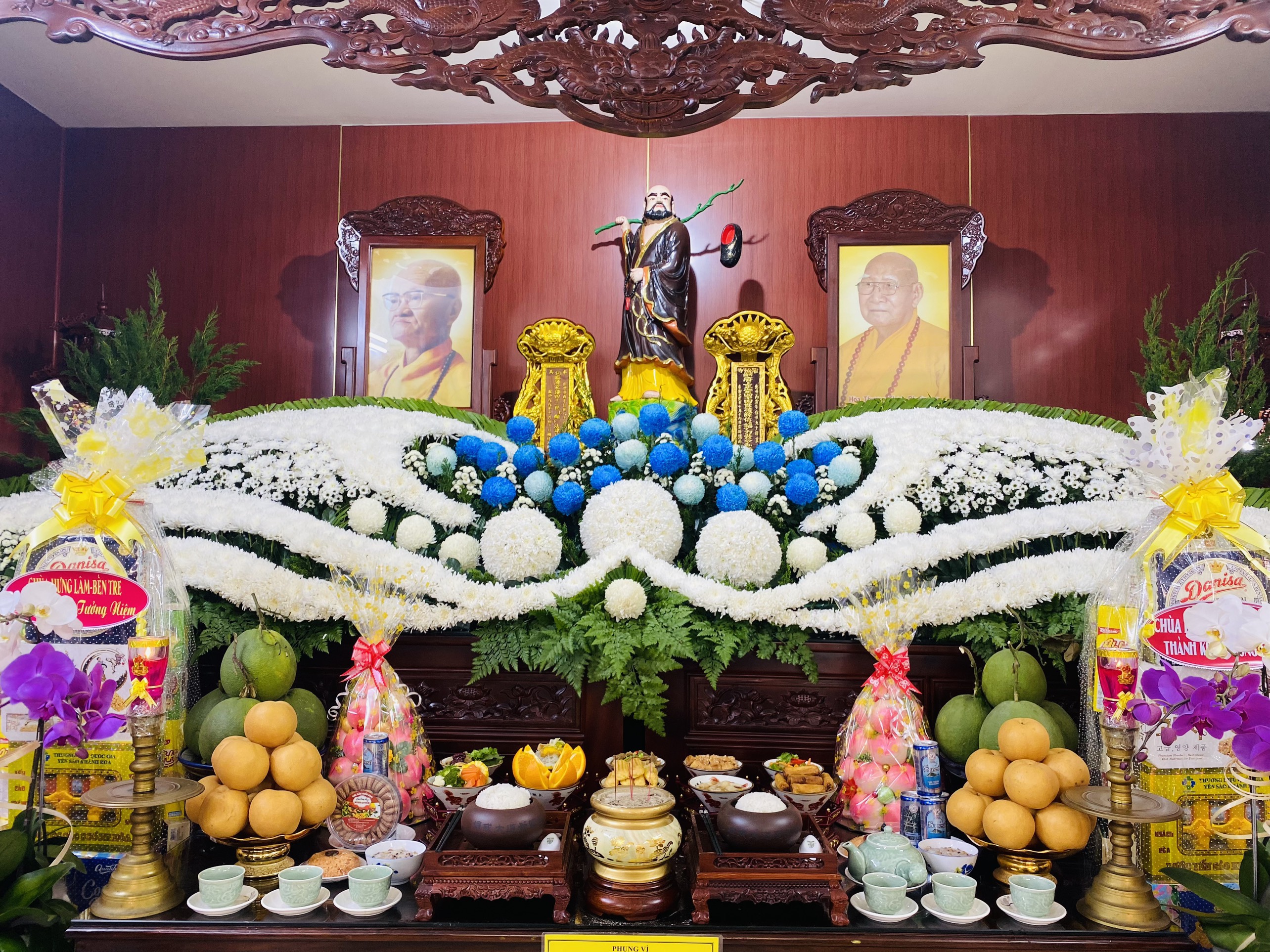 TP.HCM: Trang nghiêm lễ Húy kỵ cố Trưởng lão Hòa thượng Thích Phước Lực lần thứ 1 tại chùa Long Phước