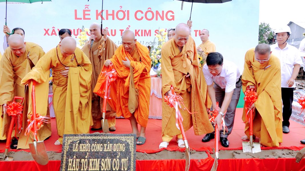 Cà Mau: Lễ động thổ khởi công xây dựng Hậu tổ Kim Sơn Cổ Tự