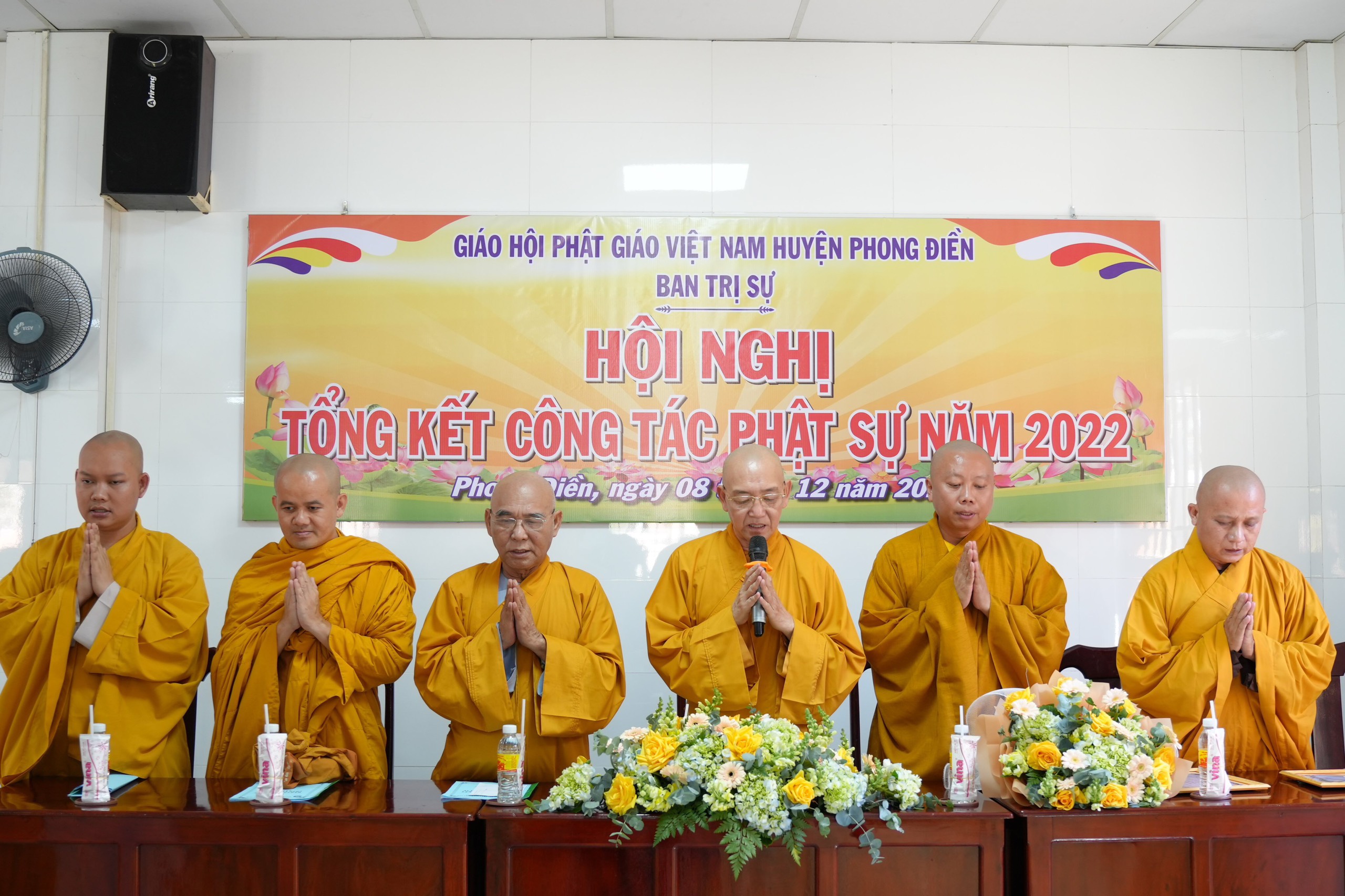 Cần Thơ: Ban Trị sự GHPGVN huyện Phong Điền tổng kết công tác Phật sự năm 2022