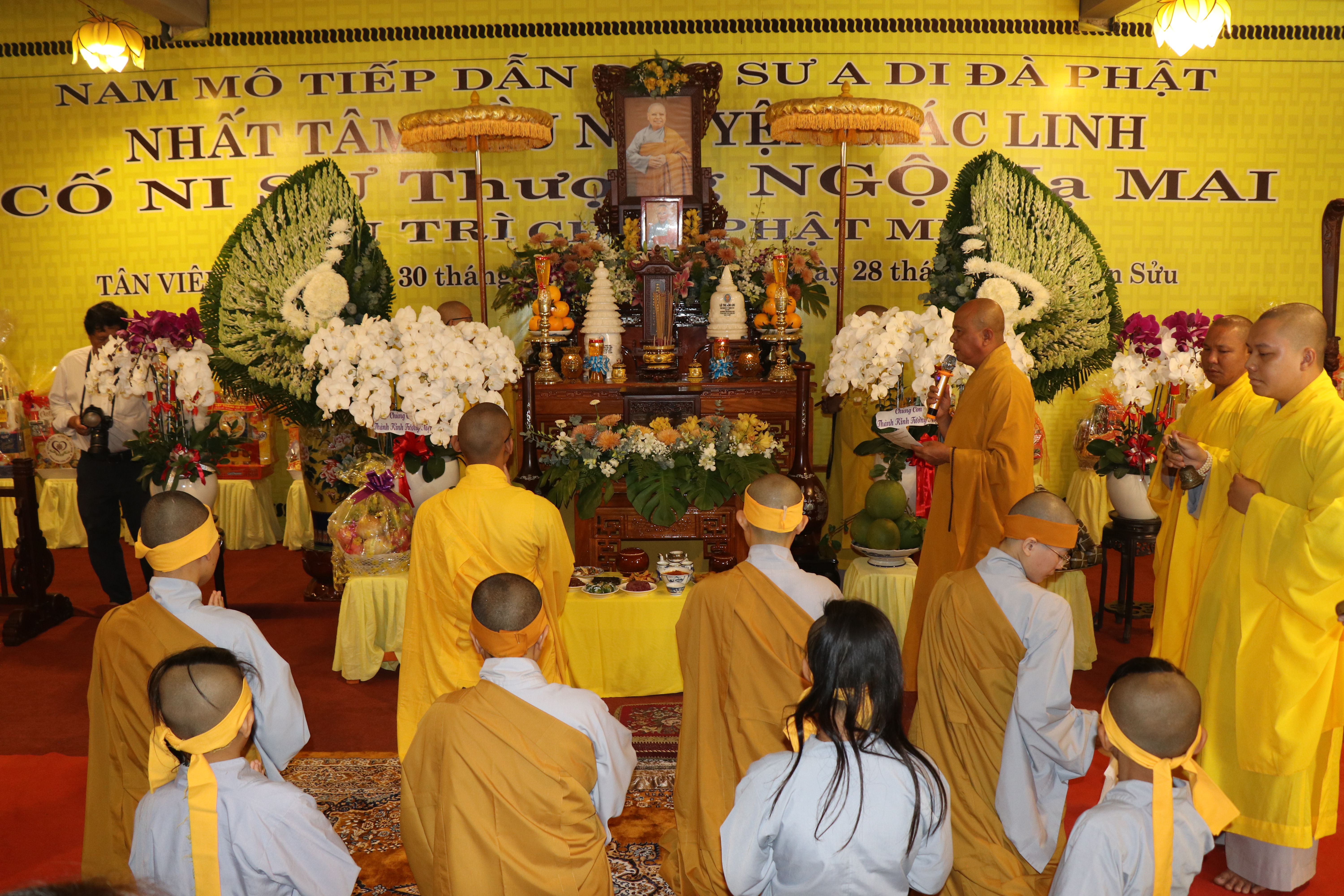 Bến Tre: Lễ tiểu tường cố Ni sư Thích nữ Ngộ Mai nguyên Trụ trì chùa Phật Minh