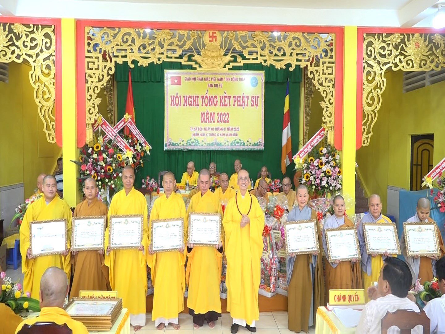 Phật giáo Đồng Tháp tổng kết công tác Phật sự năm 2022