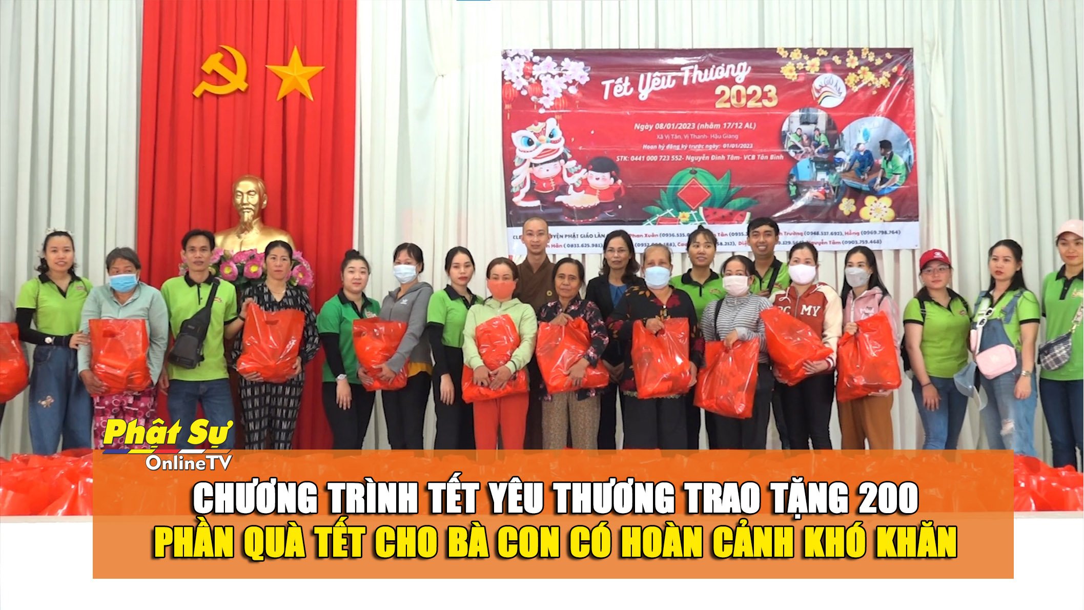 [Video] HẬU GIANG: CHƯƠNG TRÌNH TẾT YÊU THƯƠNG TRAO TẶNG 200 PHẦN QUÀ TẾT CHO BÀ CON CÓ HOÀN CẢNH KHÓ KHĂN