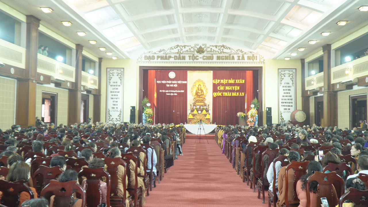 Hà Nội: Học viện PGVN tổ chức gặp mặt và cầu an đầu năm Quý Mão