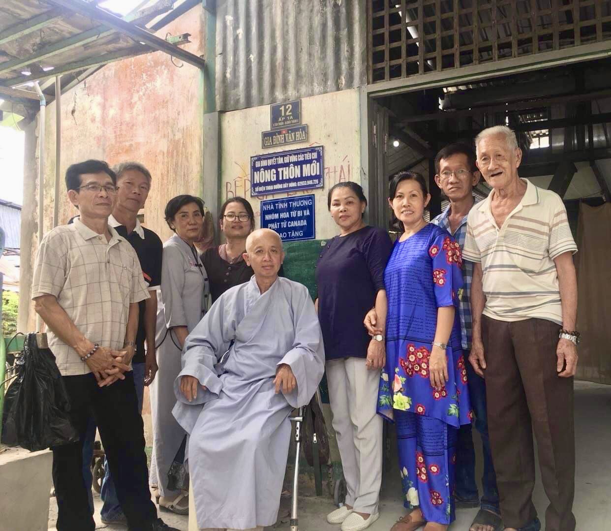 Hậu Giang: Ban TT-XH PG huyện Bình Chánh trao tặng nhà tình thương cho hộ nghèo trên địa bàn xã Tân Thuận