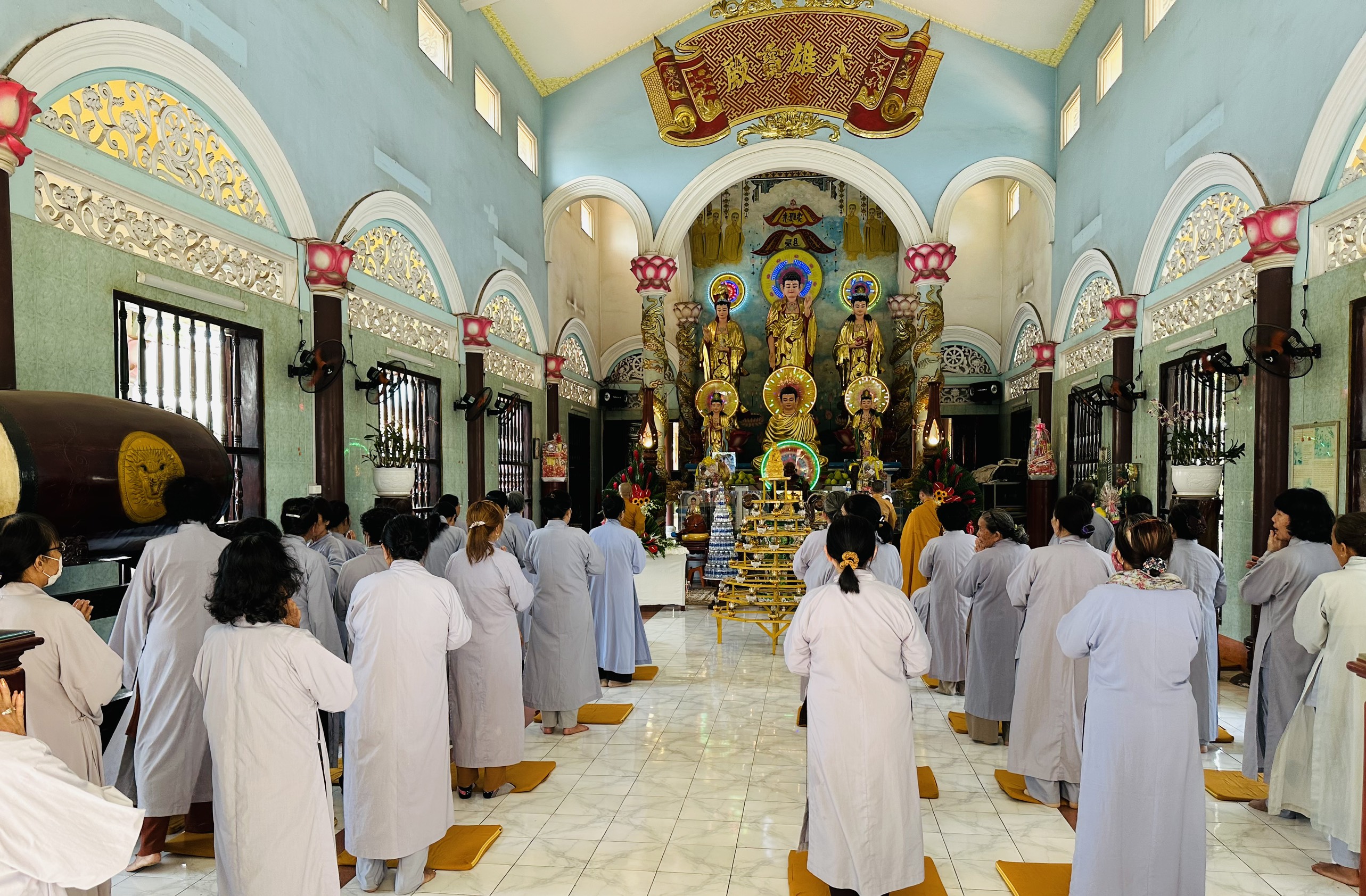 Đồng Nai: Chùa Tam Bảo tổ chức khoá tu niệm Phật một ngày lần thứ 21