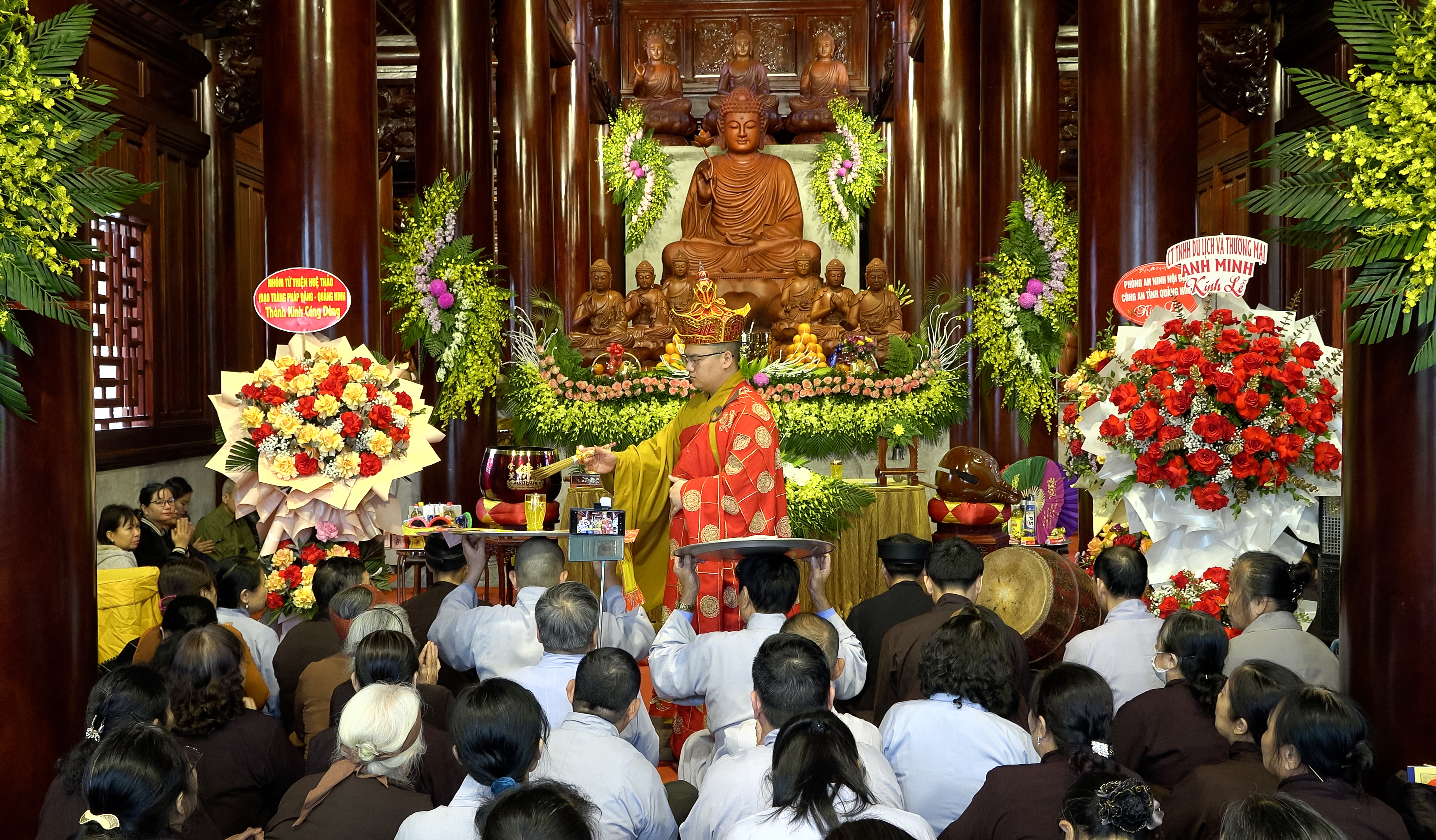 Quảng Ninh: Lễ an vị tượng Phật - Lễ trai đàn Chẩn tế tại chùa Quang Nghiêm