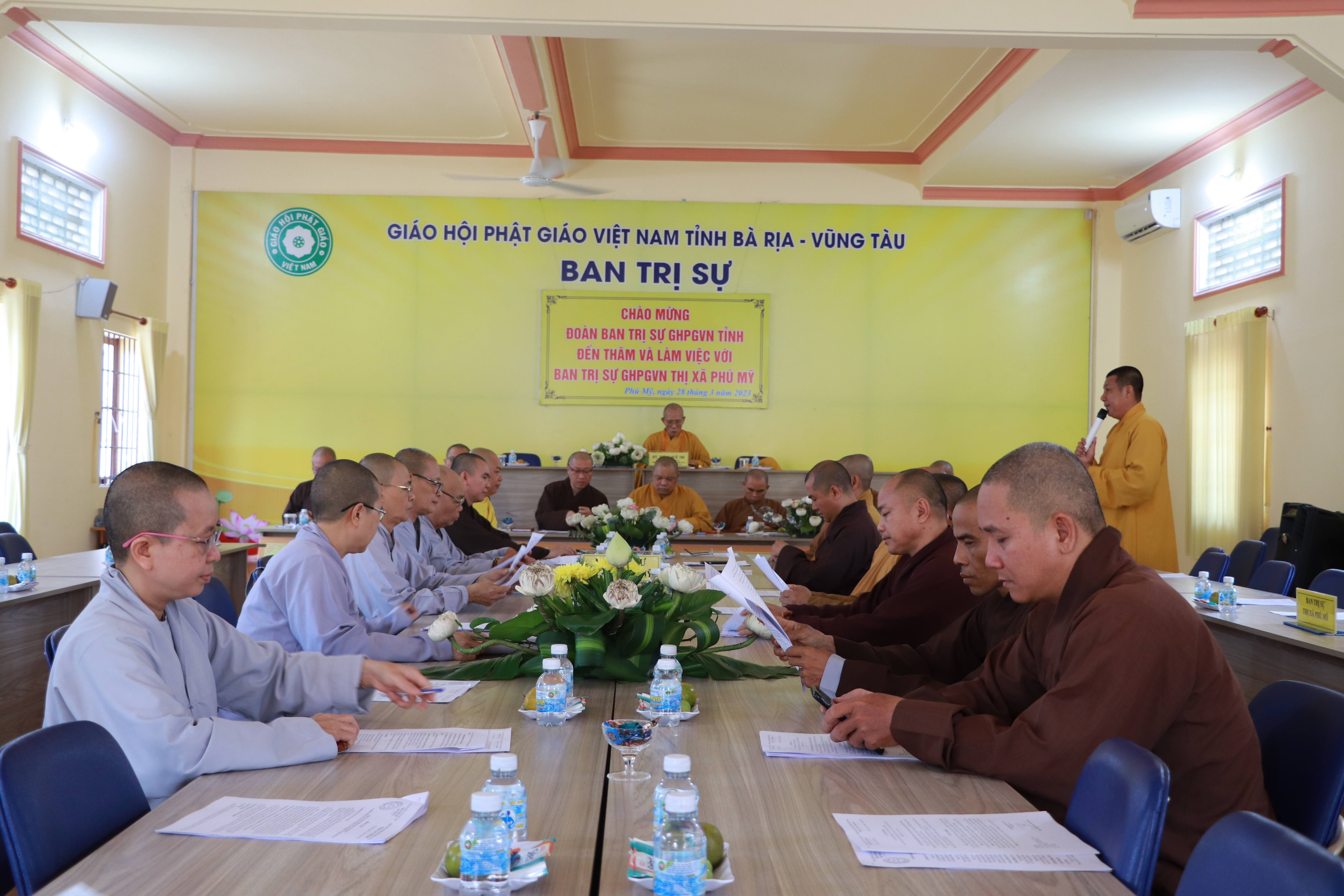 BR-VT: Thường trực BTS tỉnh thăm và làm việc cùng Tăng Ni thị xã Phú Mỹ và thành phố Vũng Tàu