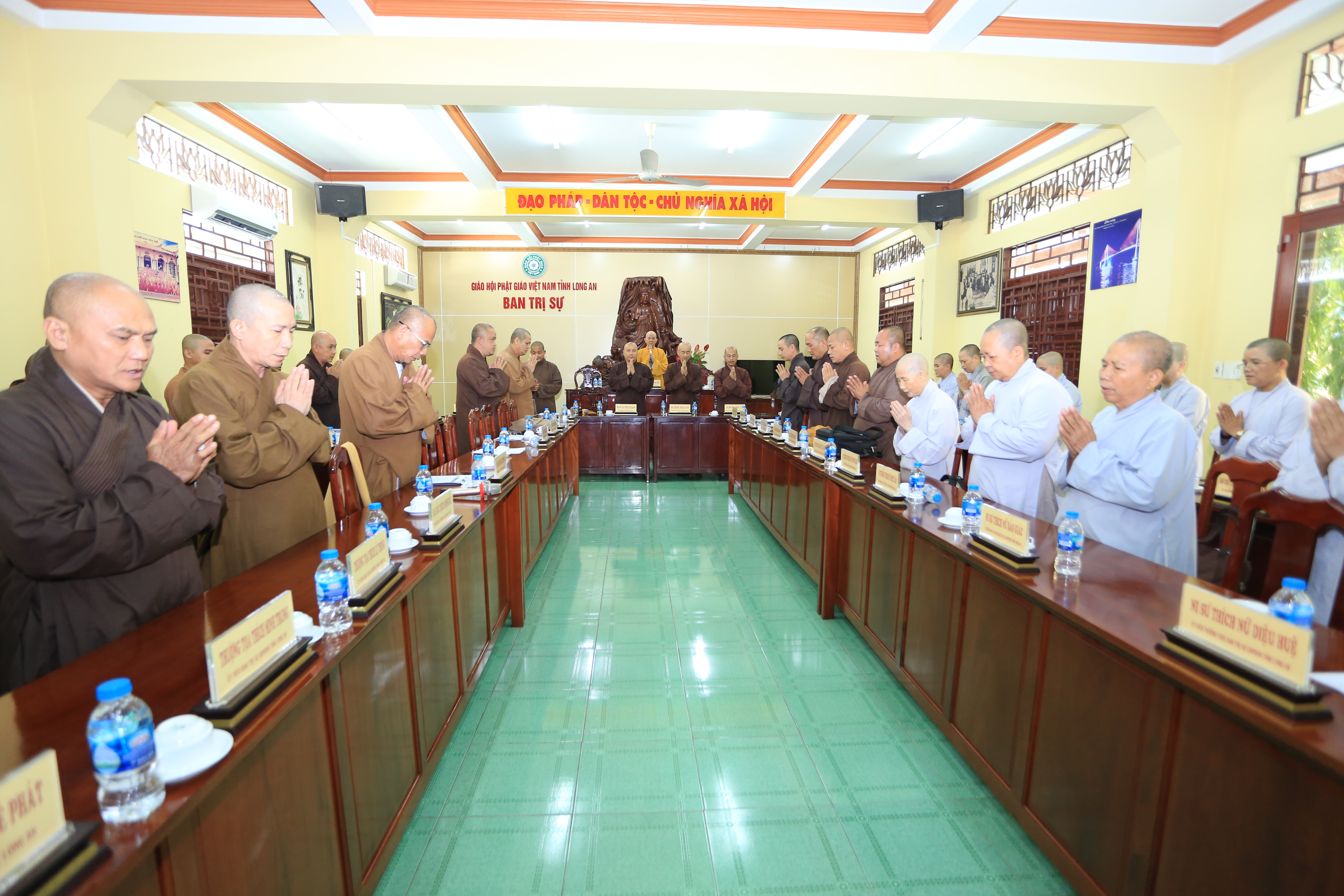Long An: Ban Trị sự Phật giáo tỉnh tổ chức phiên họp lệ kỳ tháng 2 năm 2023