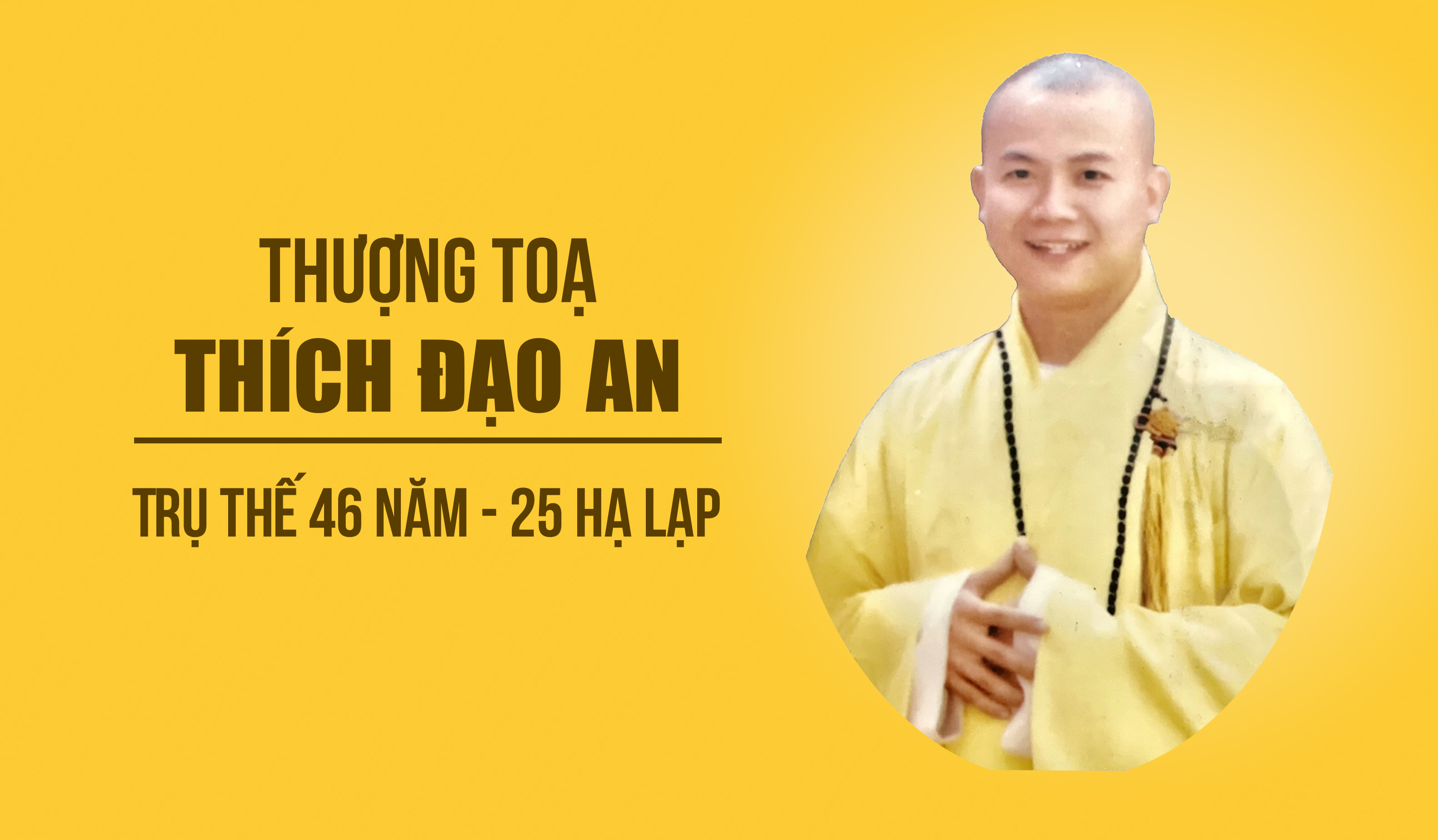 Cáo Phó: Thượng tọa Thích Đạo An viên tịch