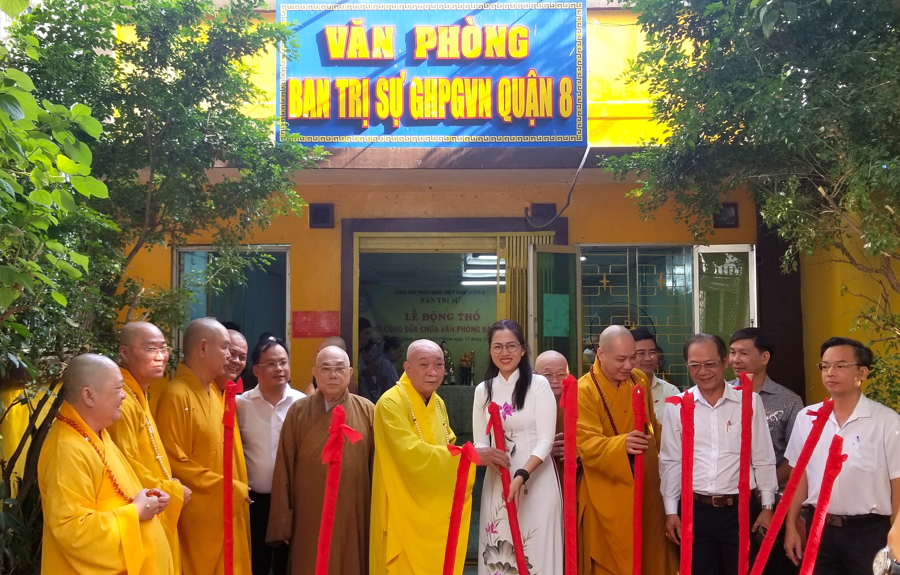 TP.HCM: Lễ khởi công sửa chữa Văn phòng Ban Trị sự Phật giáo quận 8