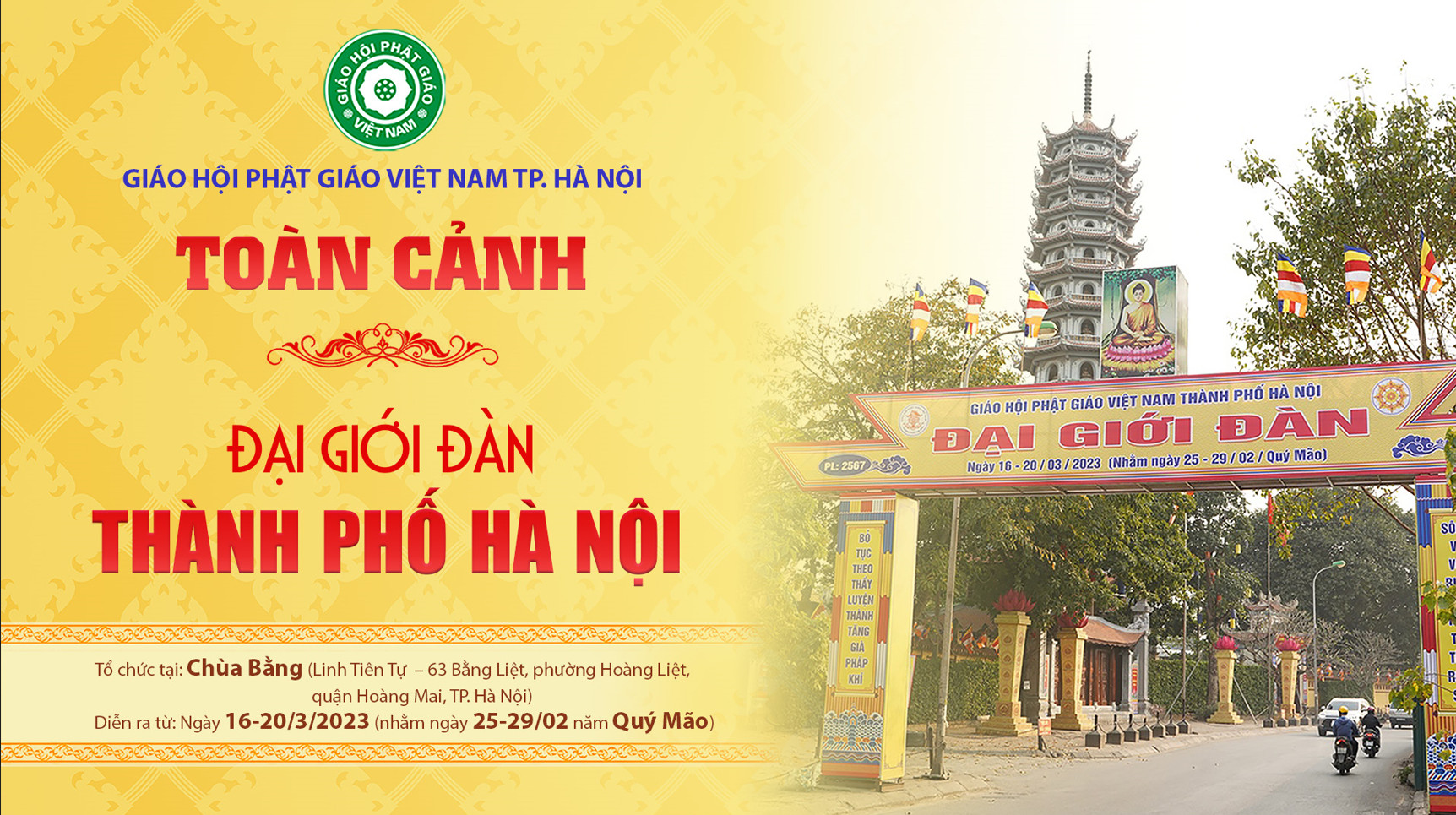 Toàn cảnh Đại giới đàn HÀ NỘI PL.2567 – GHPGVN TP.Hà Nội