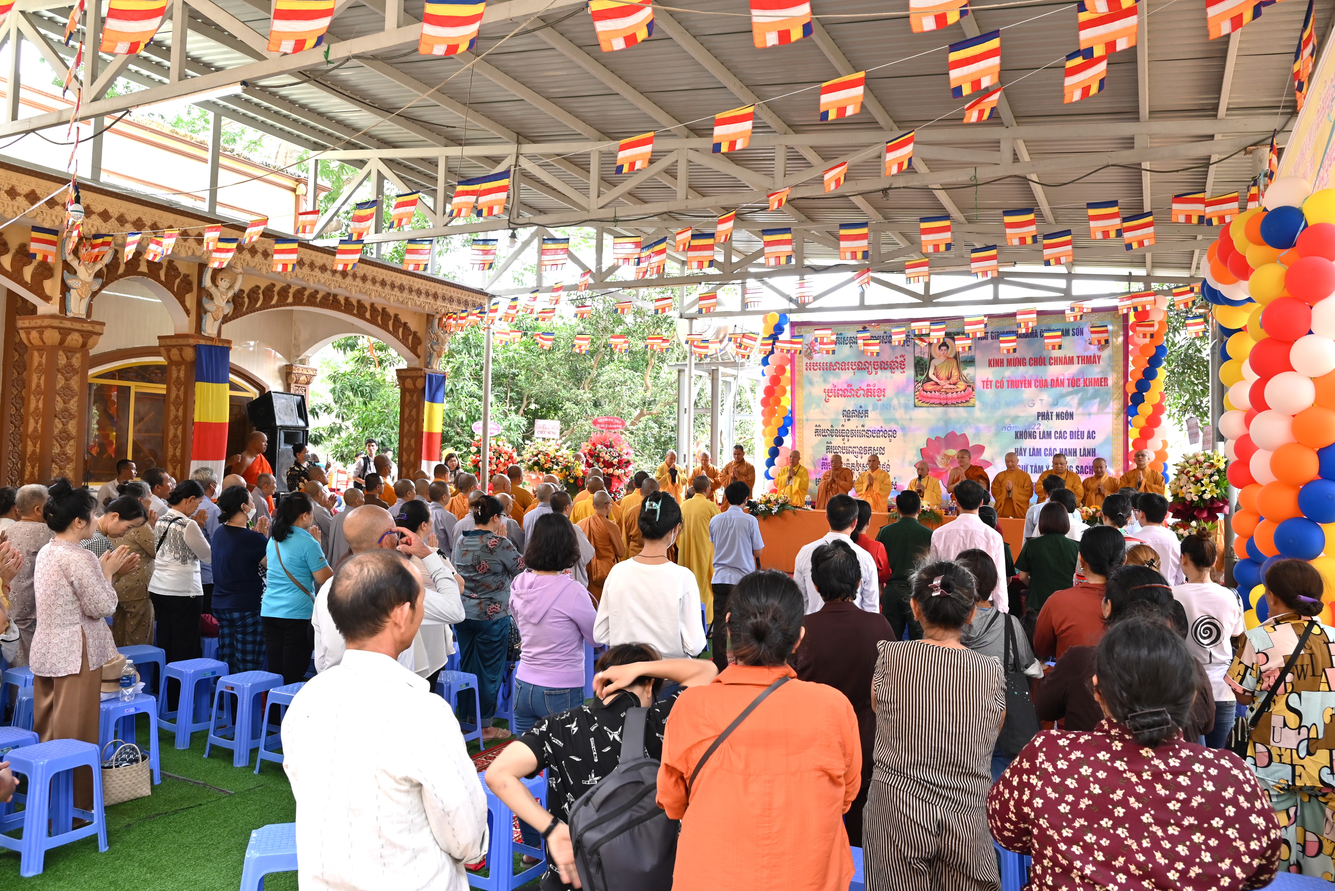 BR-VT: Lễ đón tết Dân tộc Khmer tại chùa Giri Dakkhinasattharama (Chùa Nam Sơn)