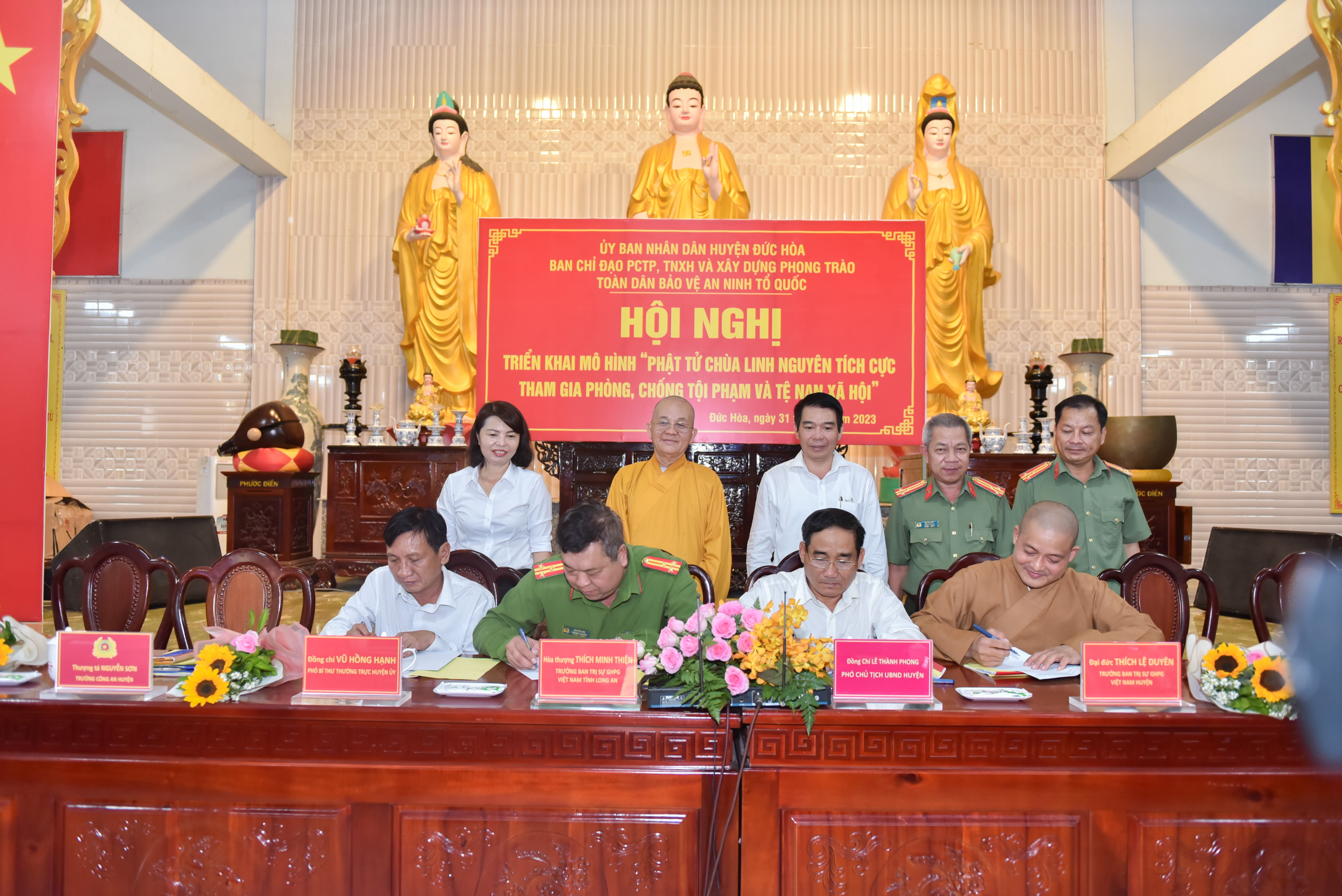 Long An: Triển khai mô hình “Phật tử chùa Linh Nguyên tích cực tham gia phòng chống tội phạm và tệ nạn xã hội”