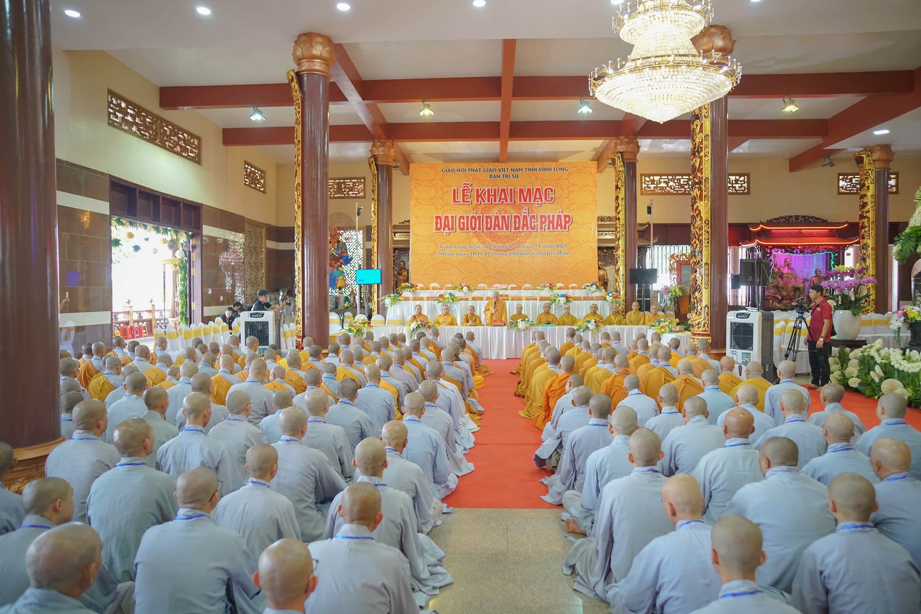 Vĩnh Long: Ban kiến đàn Đại Giới đàn Đắc Pháp giáo giới hành nghi cho giới tử