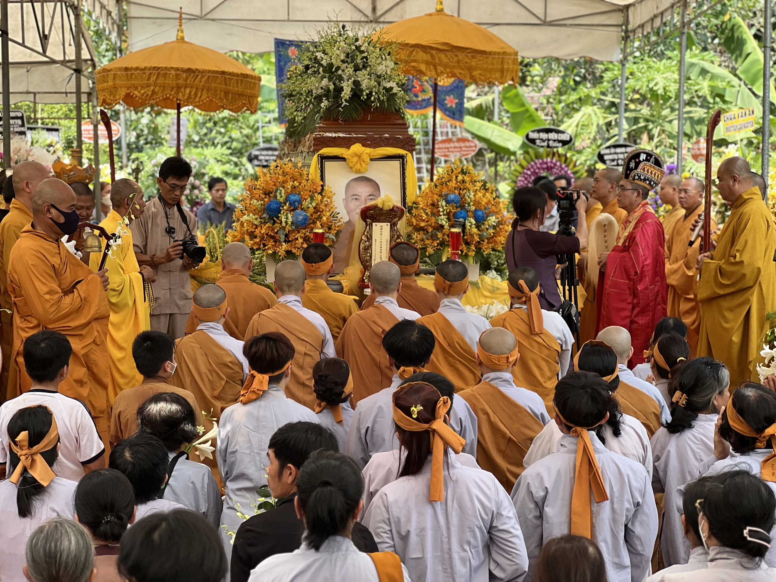 ĐồngTháp: Lễ truy niệm, phụng tống kim quan Thượng tọa Thích Đạo An nhập bảo tháp
